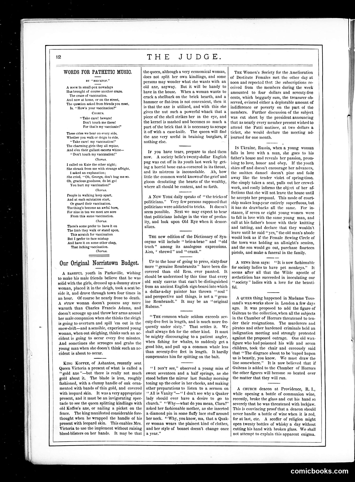 Judge — February 18, 1882 — page 12
