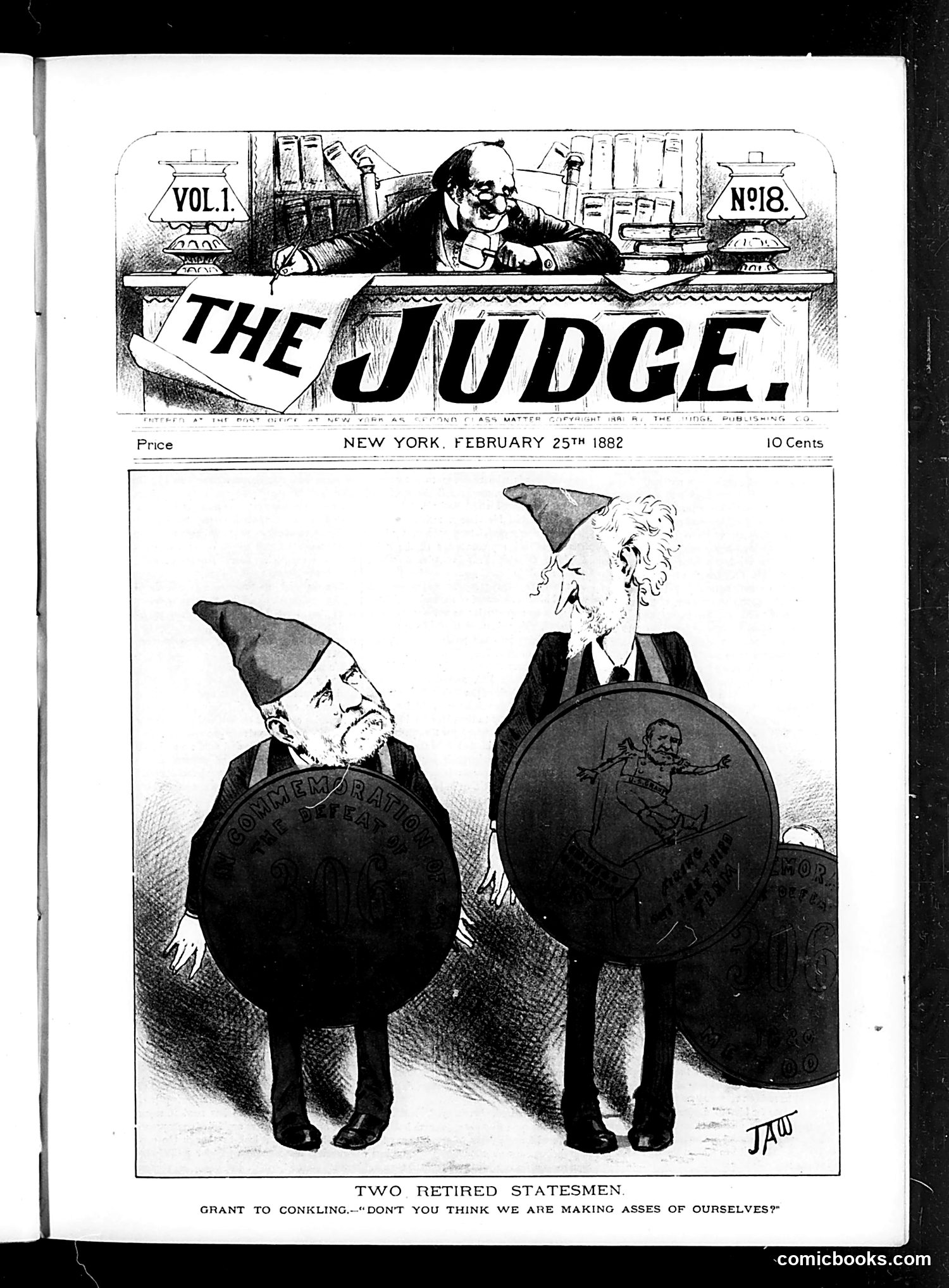 Judge — February 25, 1882 — page 1: Judge, 1882-02-25