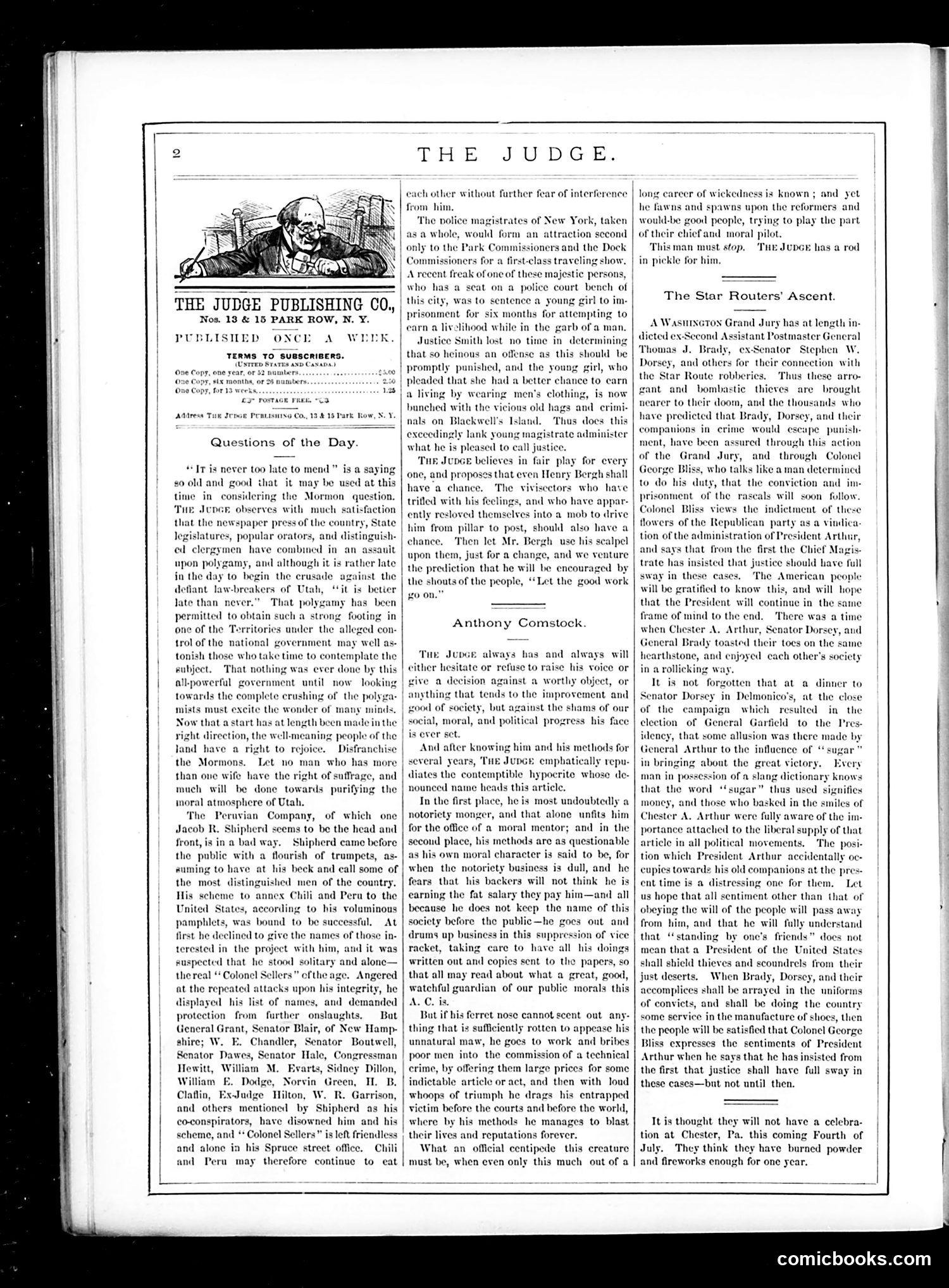 Judge — March 4, 1882 — page 2: Judge, 1882-03-04