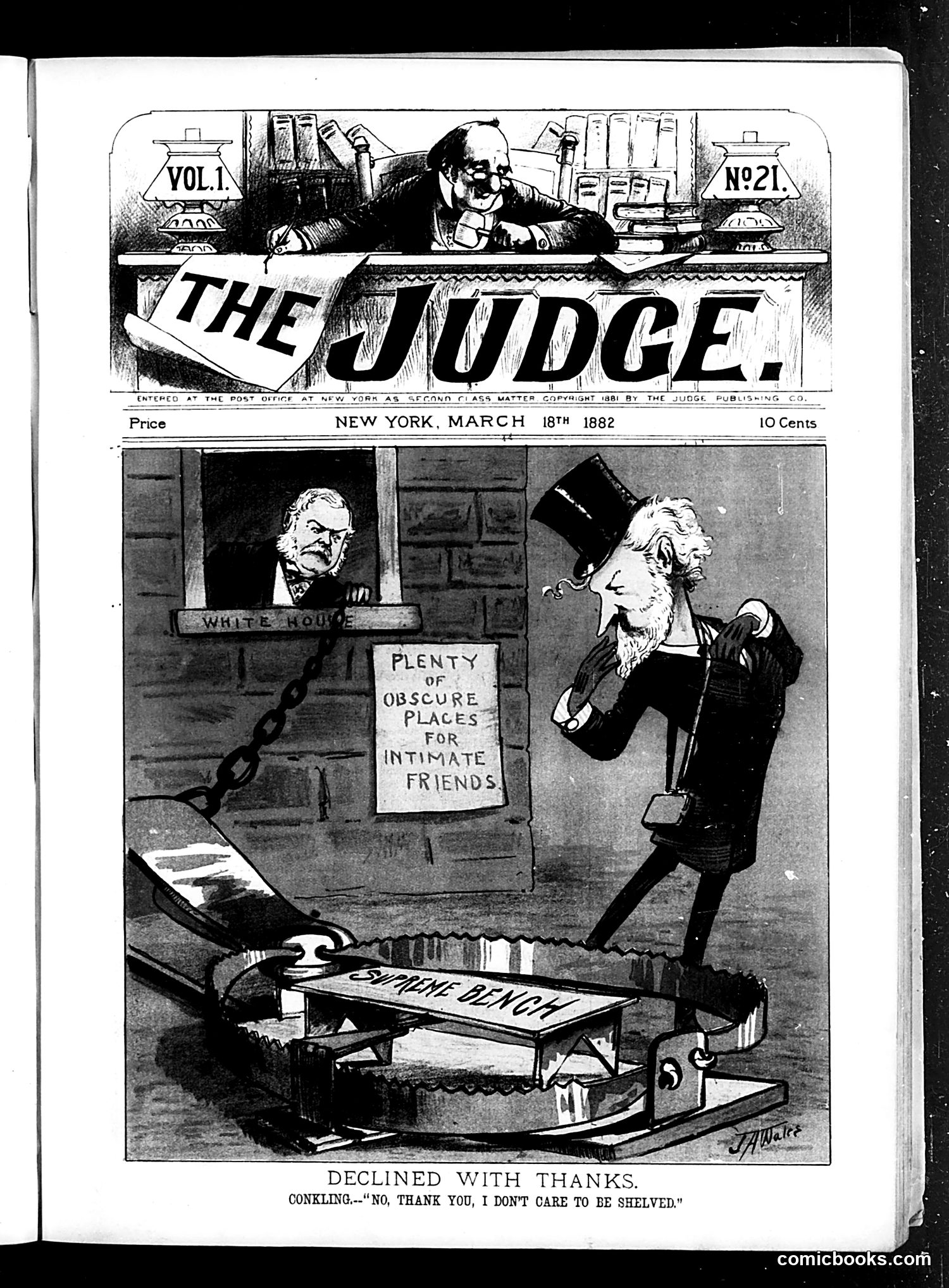 Judge — March 18, 1882 — page 1: Judge, 1882-03-18