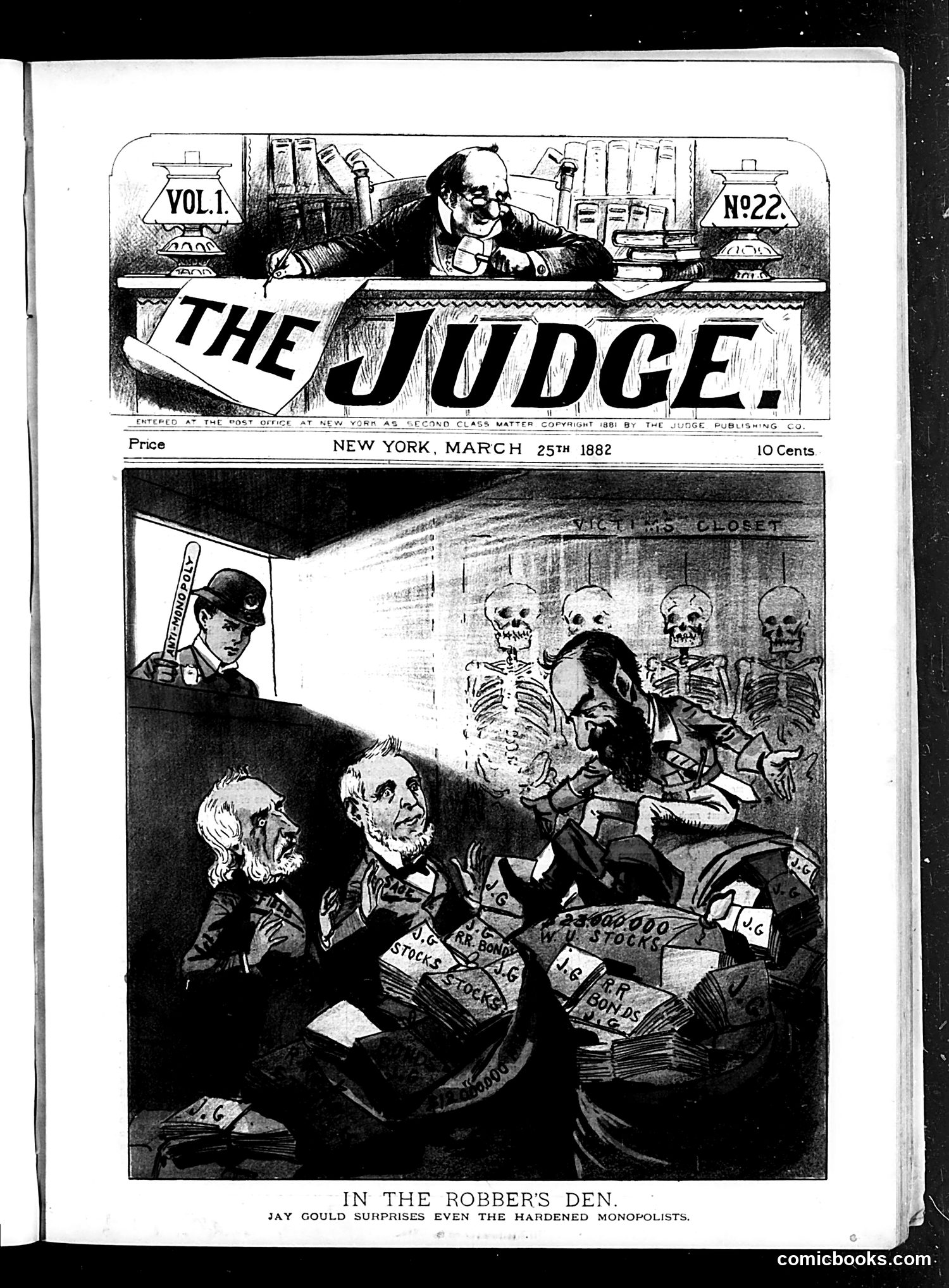 Judge — March 25, 1882 — page 1: Judge, 1882-03-25