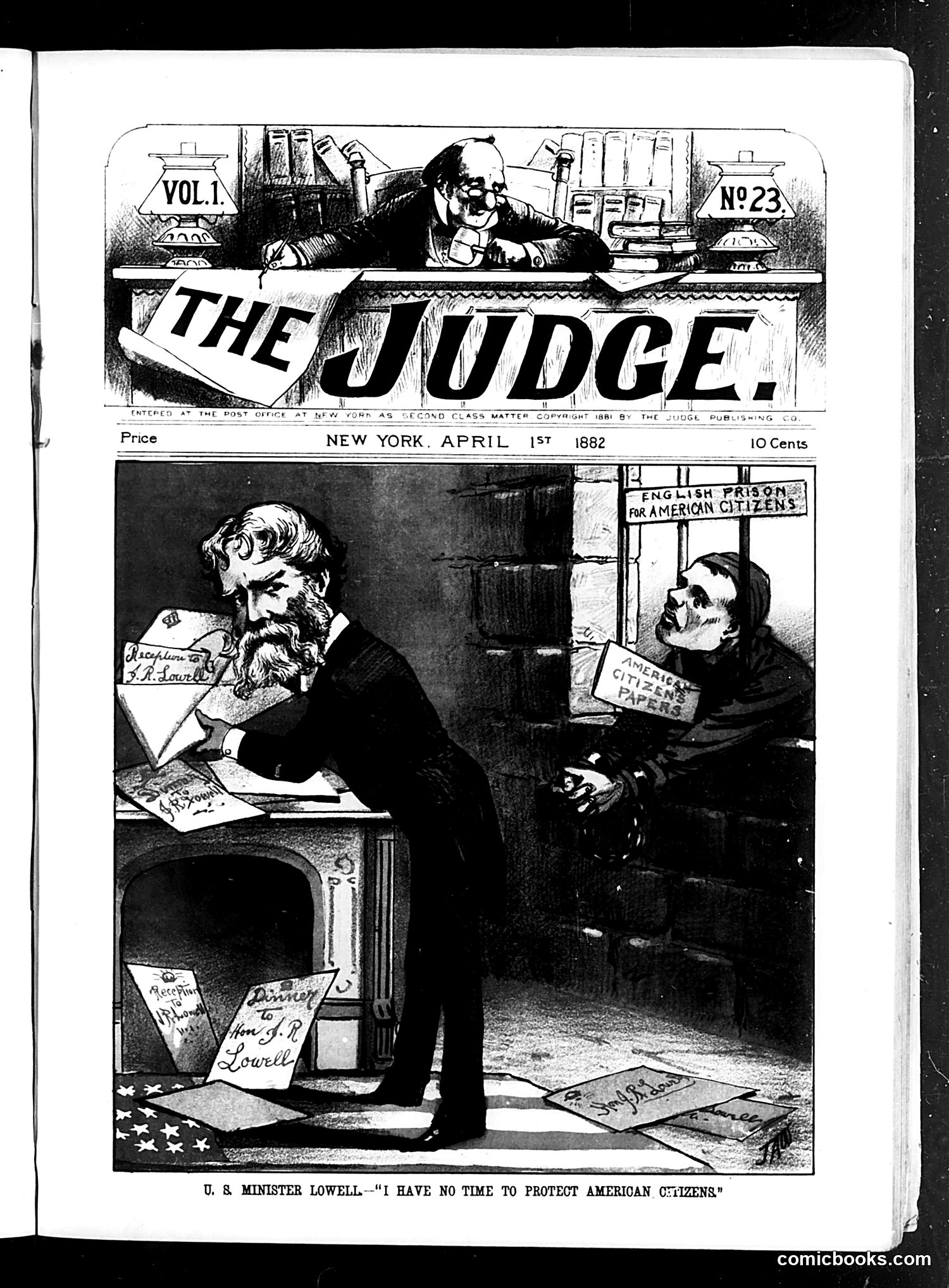 Judge — April 1, 1882 — page 1: Judge, 1882-04-01