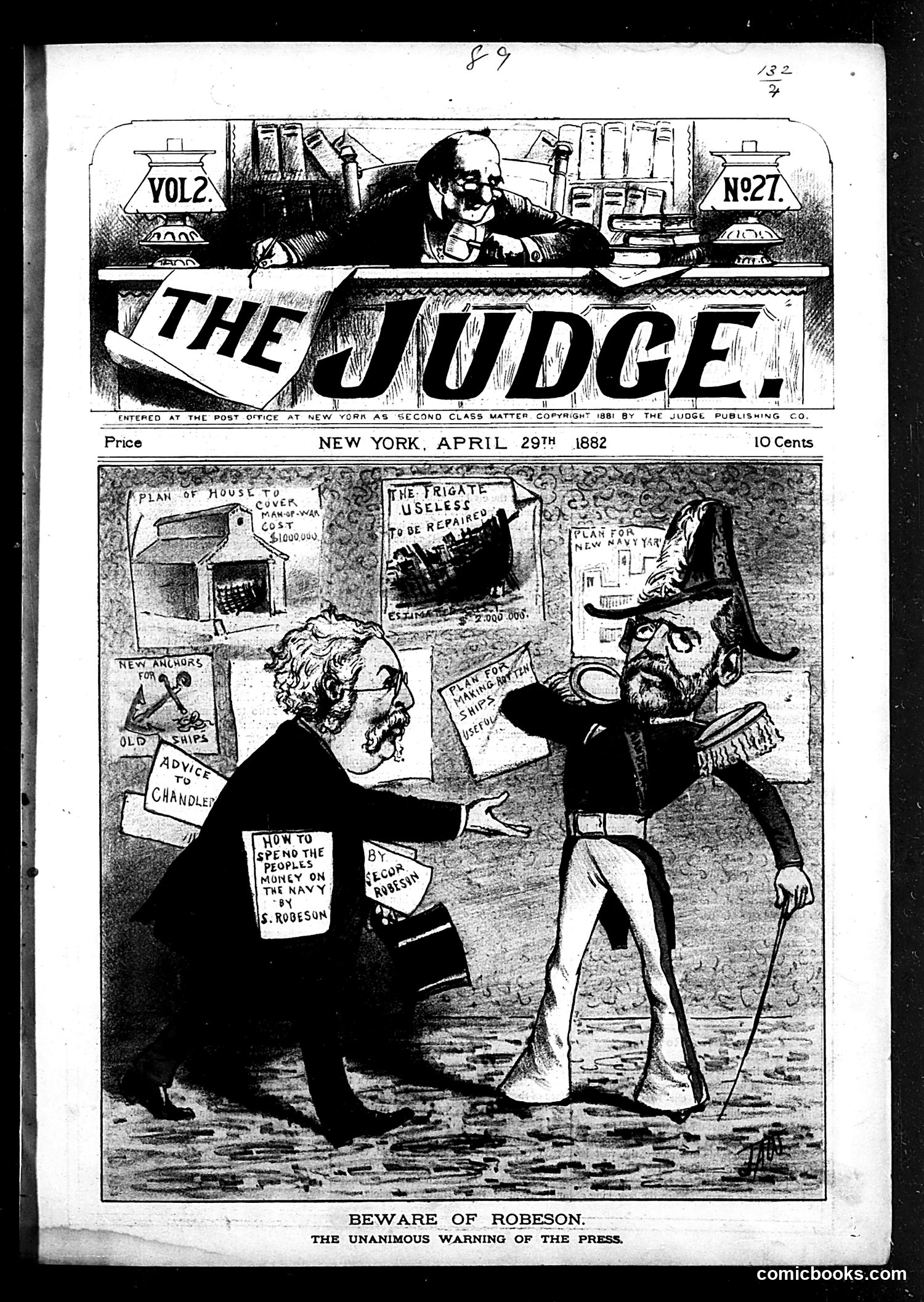 Judge — April 29, 1882 — page 1: Judge, 1882-04-29