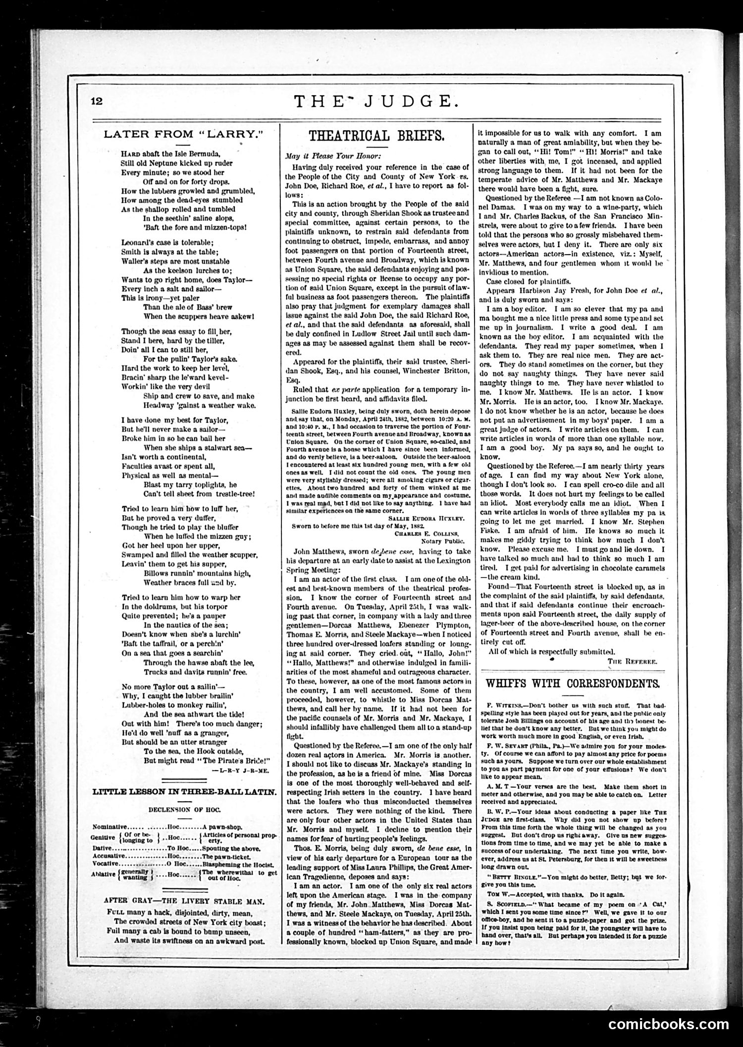 Judge — May 13, 1882 — page 12