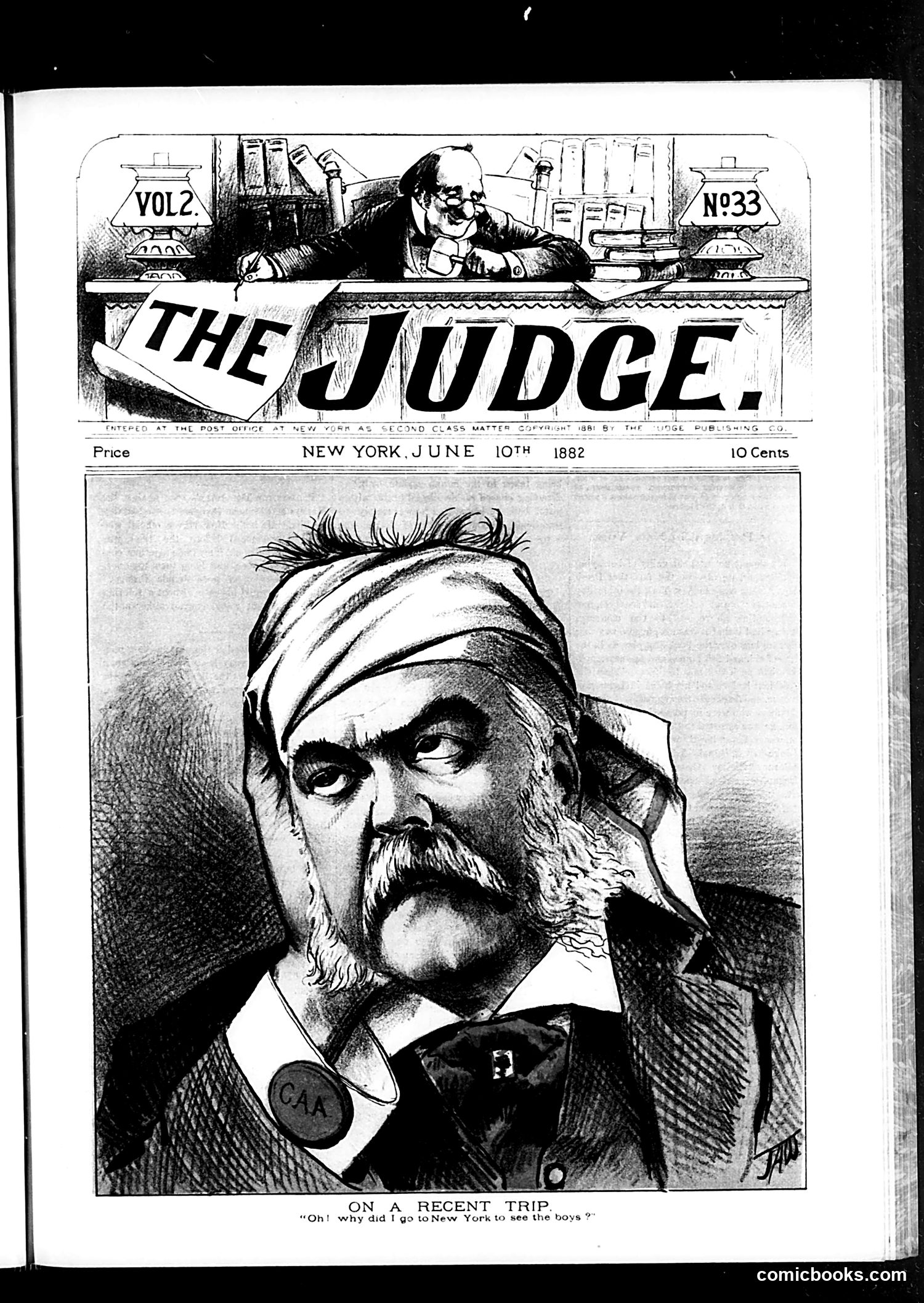 Judge — June 10, 1882 — page 1: Judge, 1882-06-10