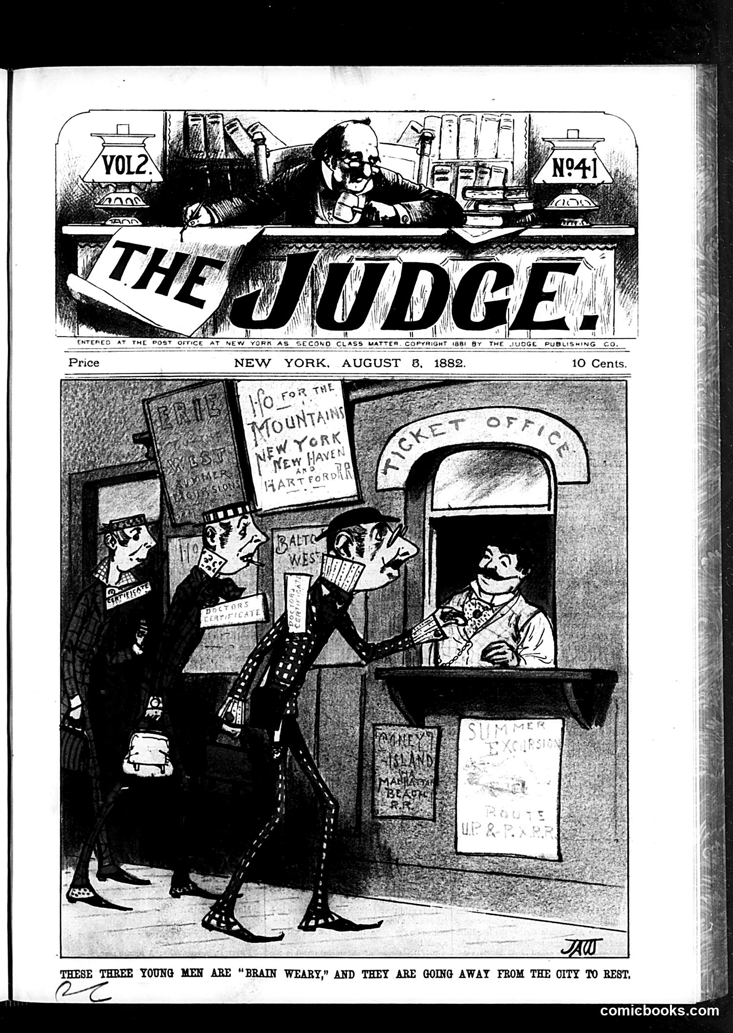 Judge — August 5, 1882 — page 1: Judge, 1882-08-05