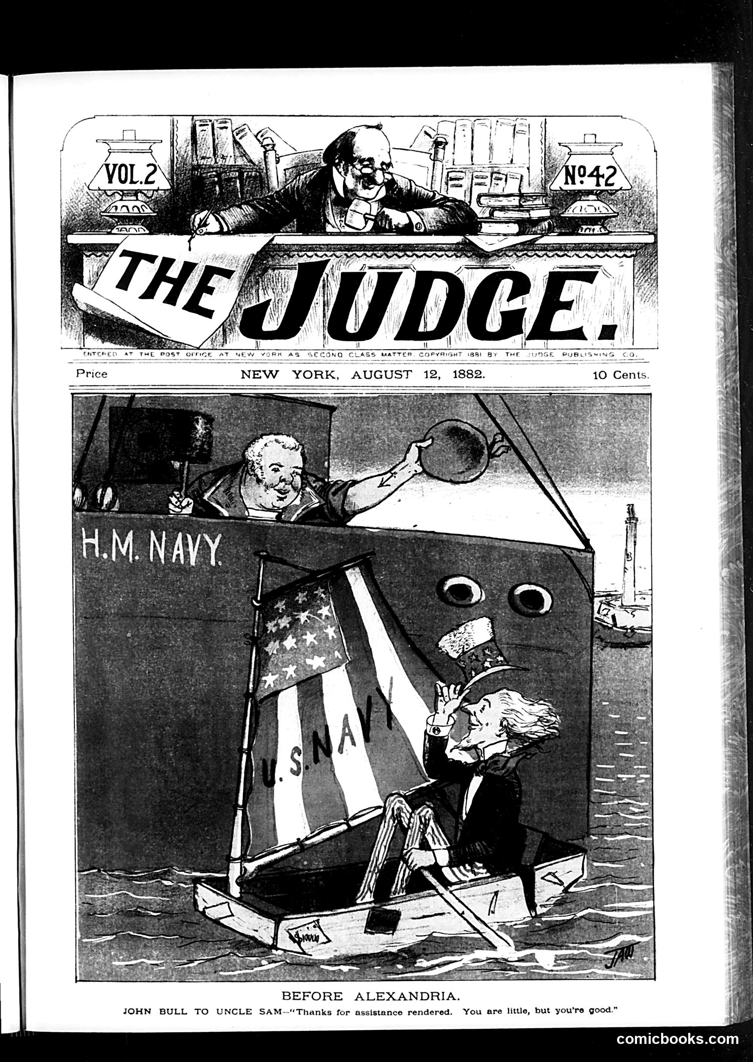 Judge — August 12, 1882 — page 1: Judge, 1882-08-12