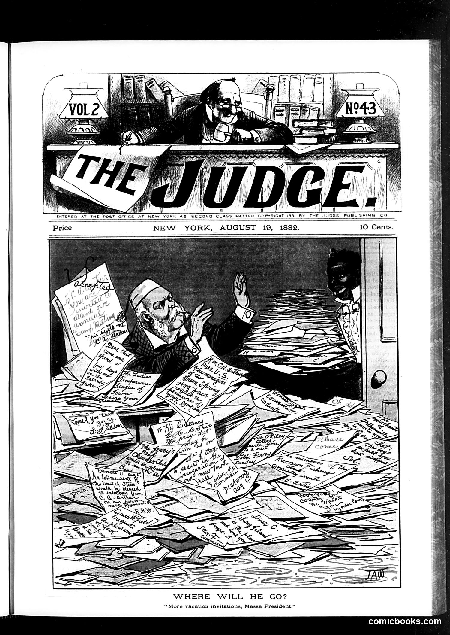 Judge — August 19, 1882 — page 1: Judge, 1882-08-19