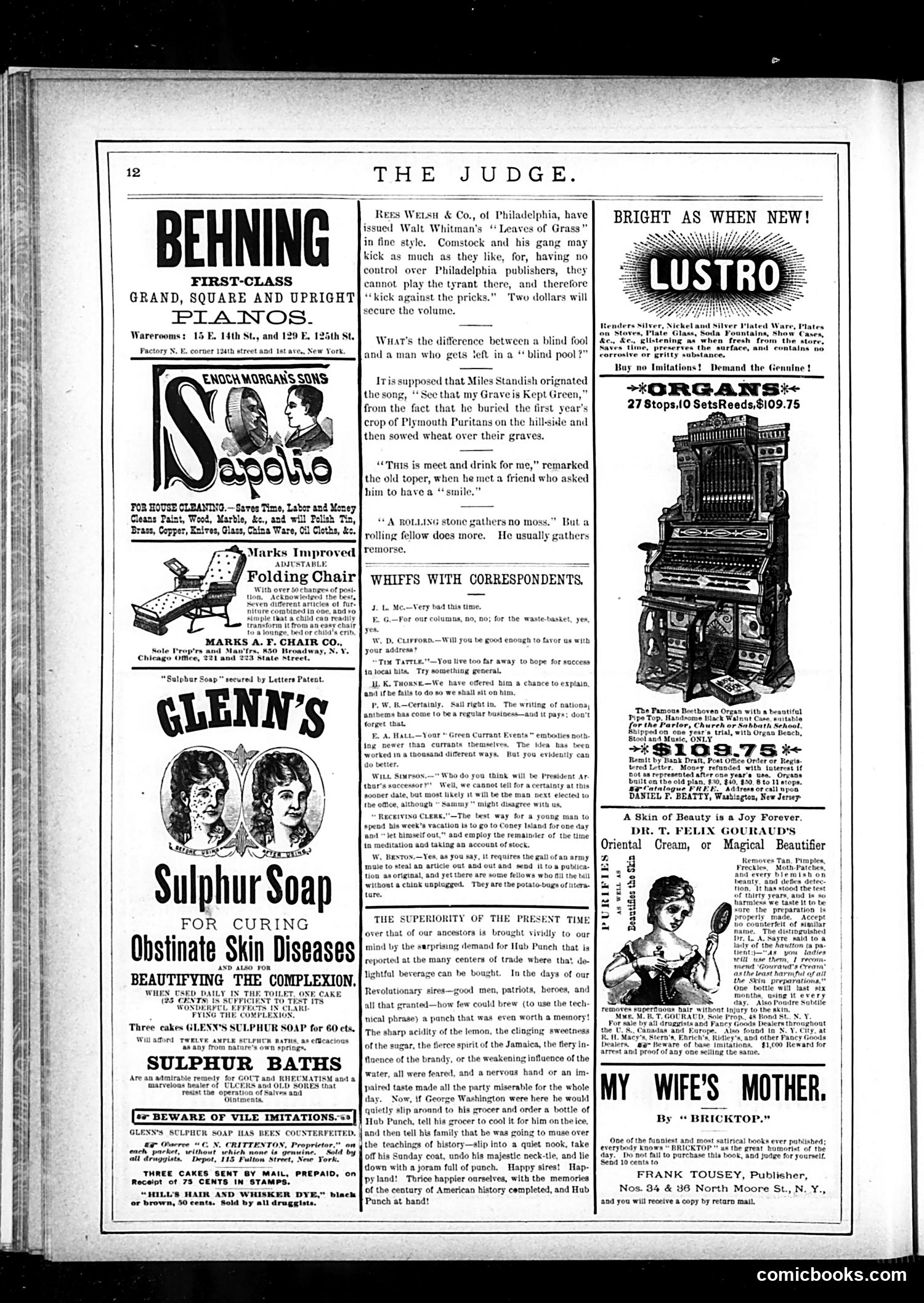 Judge — September 9, 1882 — page 12