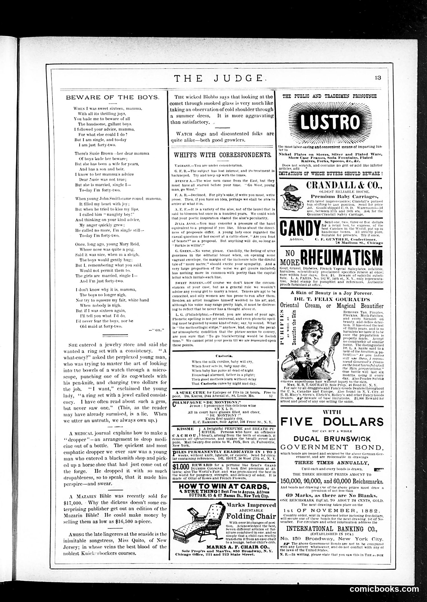 Judge — October 21, 1882 — page 13
