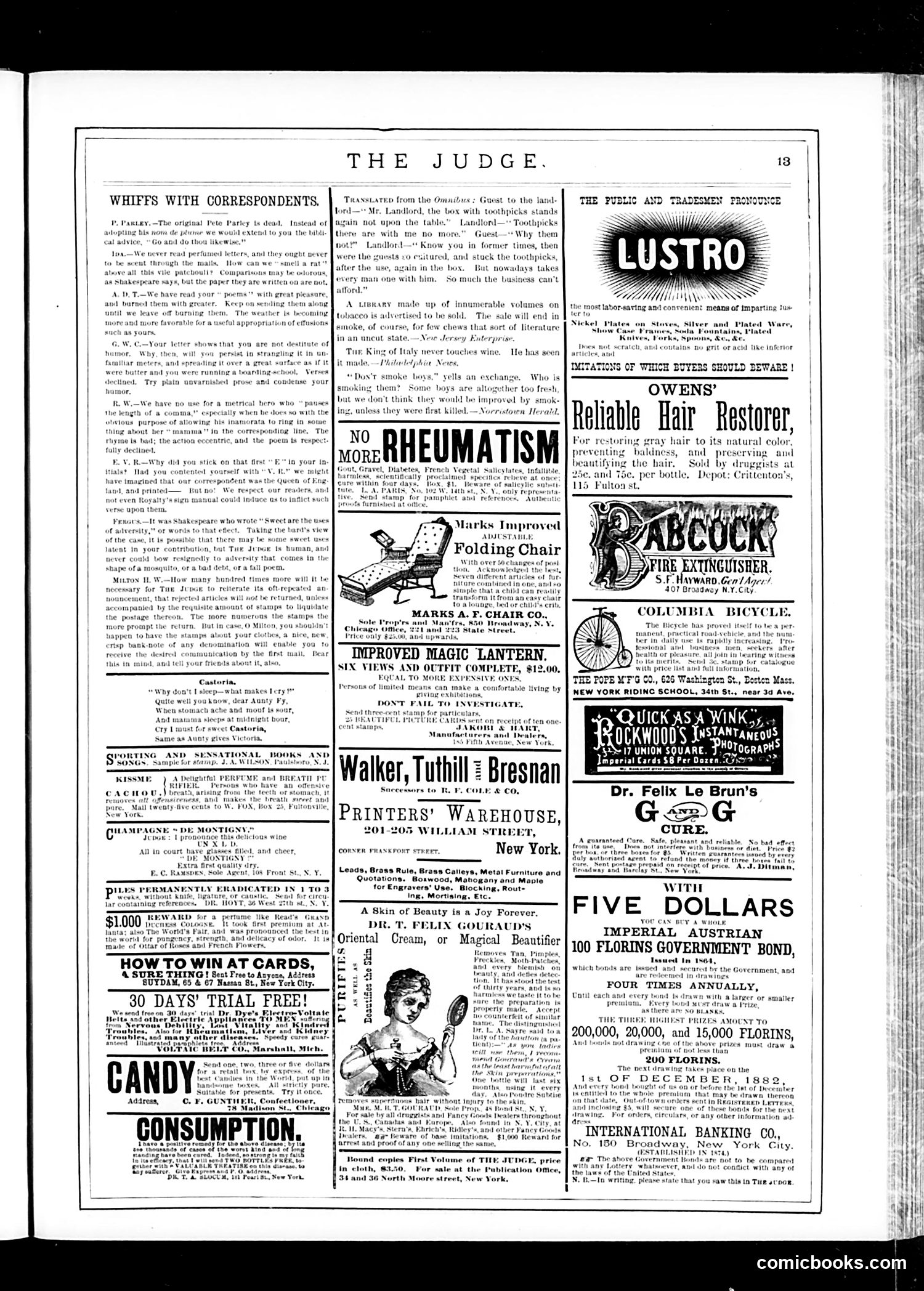 Judge — November 4, 1882 — page 13