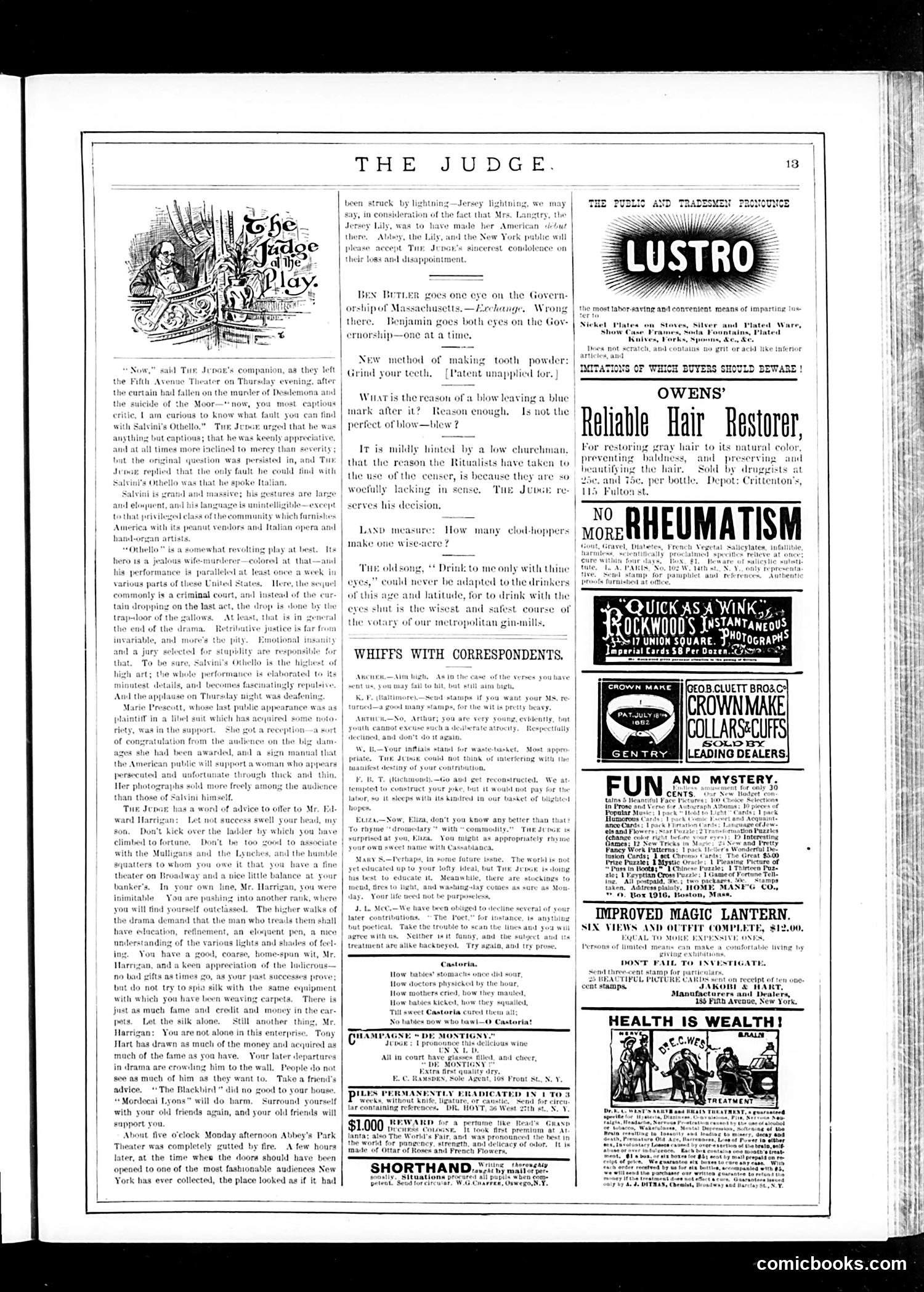 Judge — November 11, 1882 — page 13