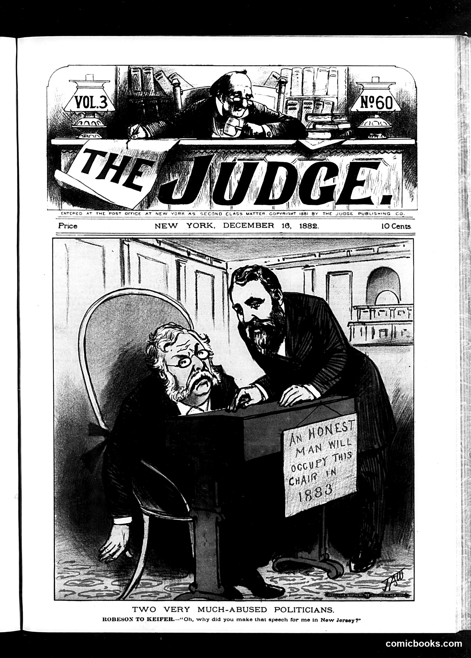 Judge — December 16, 1882 — page 1: Judge, 1882-12-16