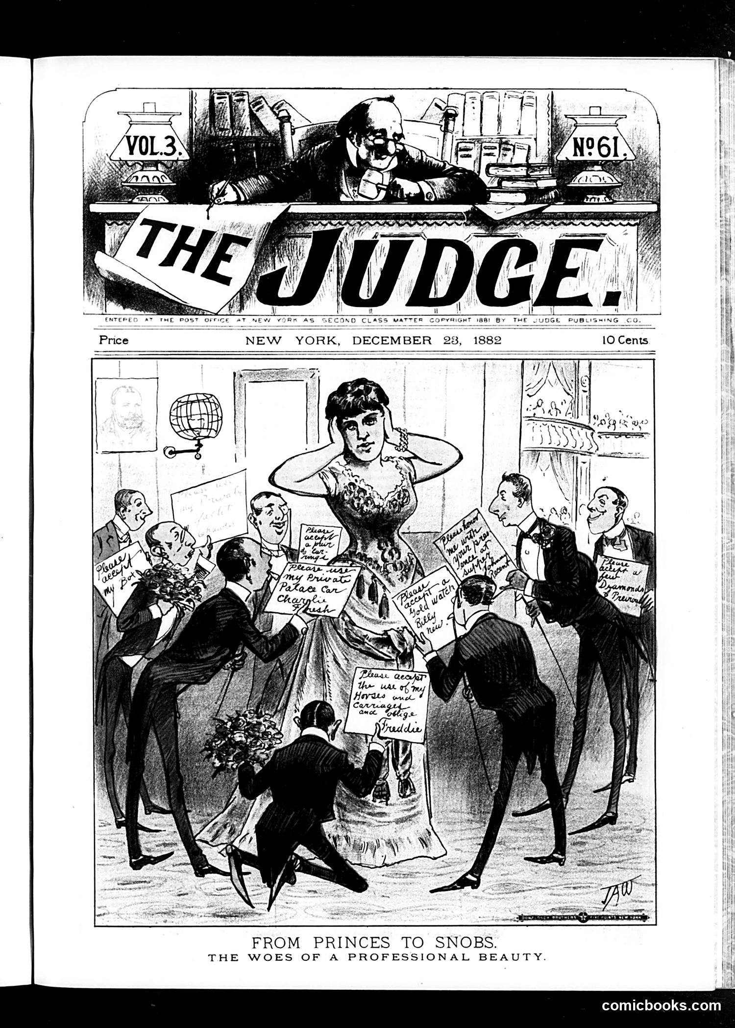 Judge — December 23, 1882 — page 1: Judge, 1882-12-23