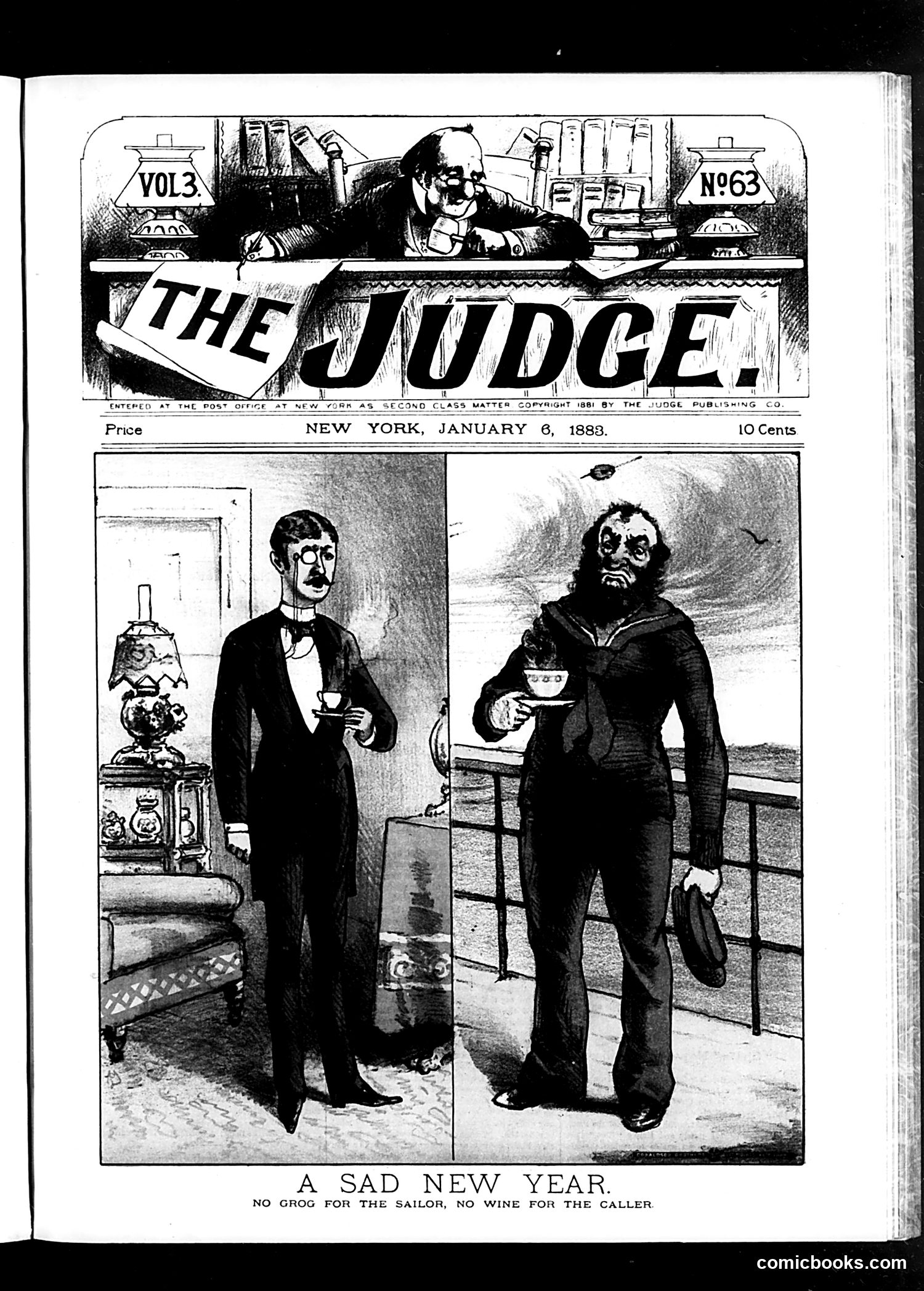 Judge — January 6, 1883 — page 1: Judge, 1883-01-06