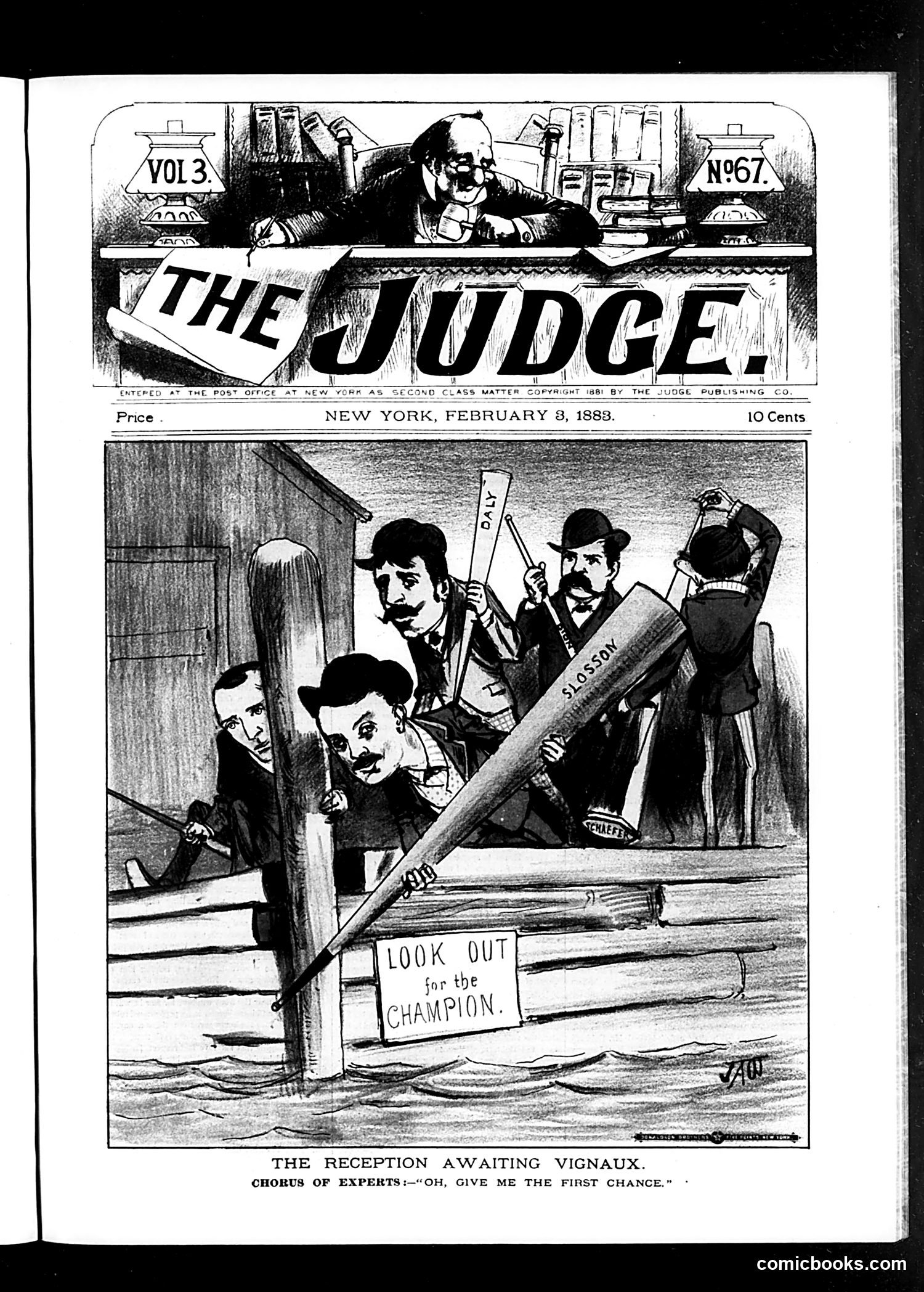 Judge — February 3, 1883 — page 1: Judge, 1883-02-03