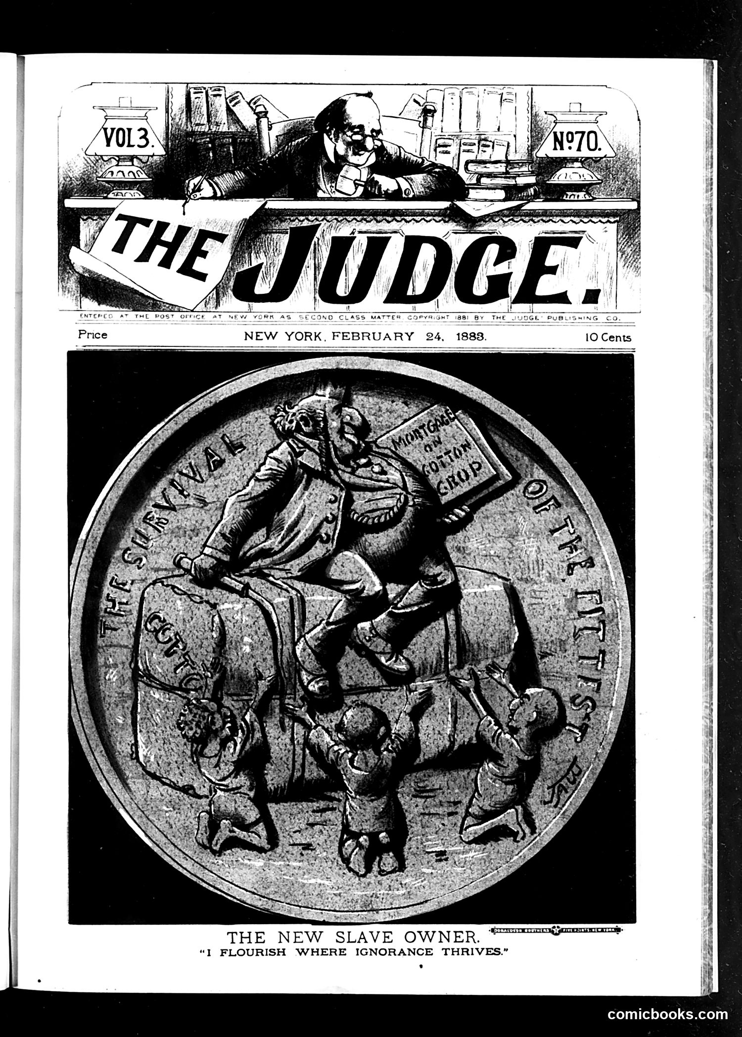 Judge — February 24, 1883 — page 1: Judge, 1883-02-24