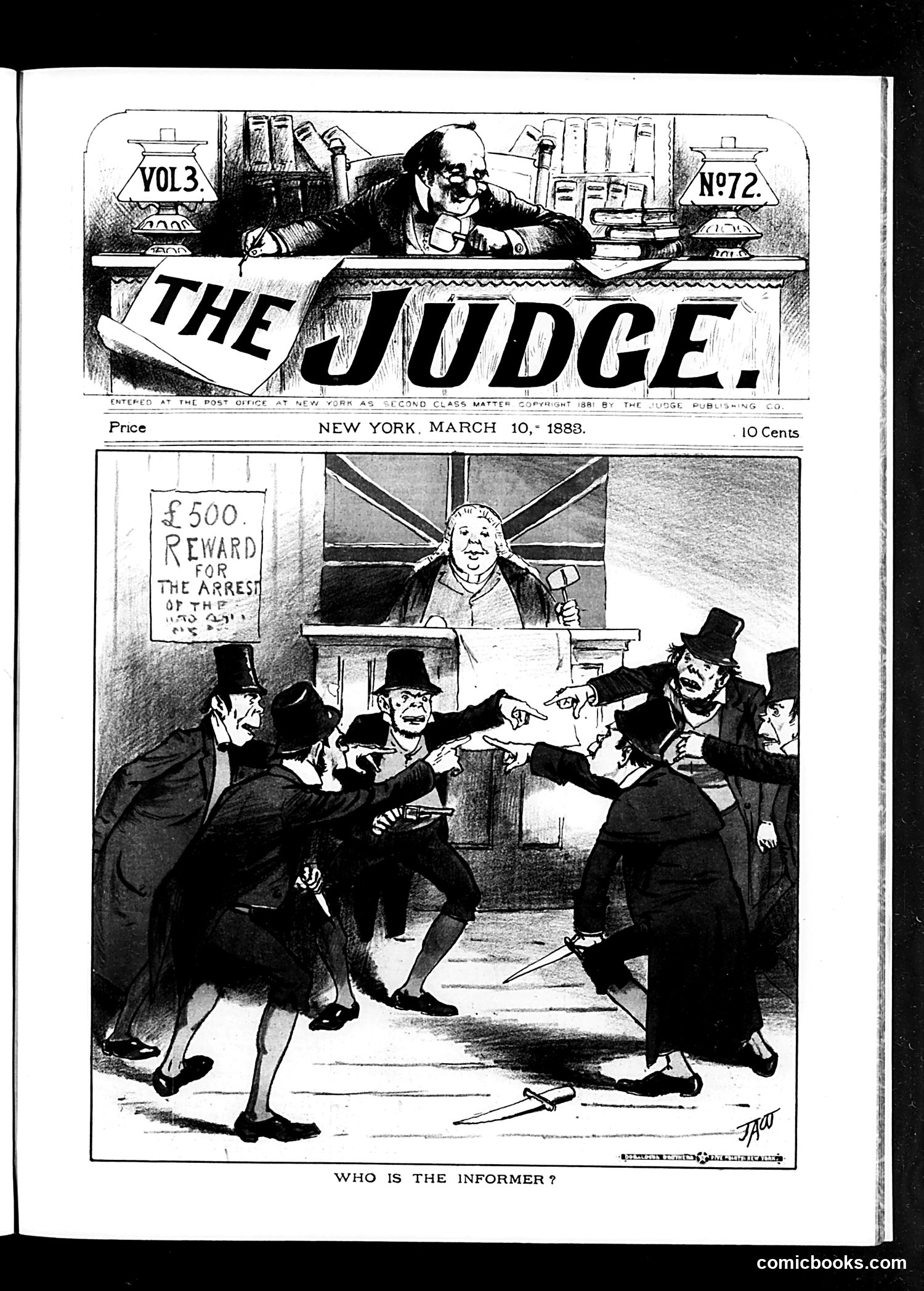 Judge — March 10, 1883 — page 1: Judge, 1883-03-10