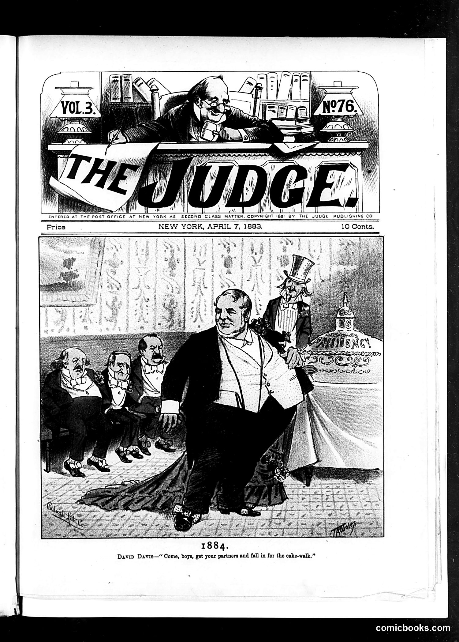 Judge — April 7, 1883 — page 1: Judge, 1883-04-07