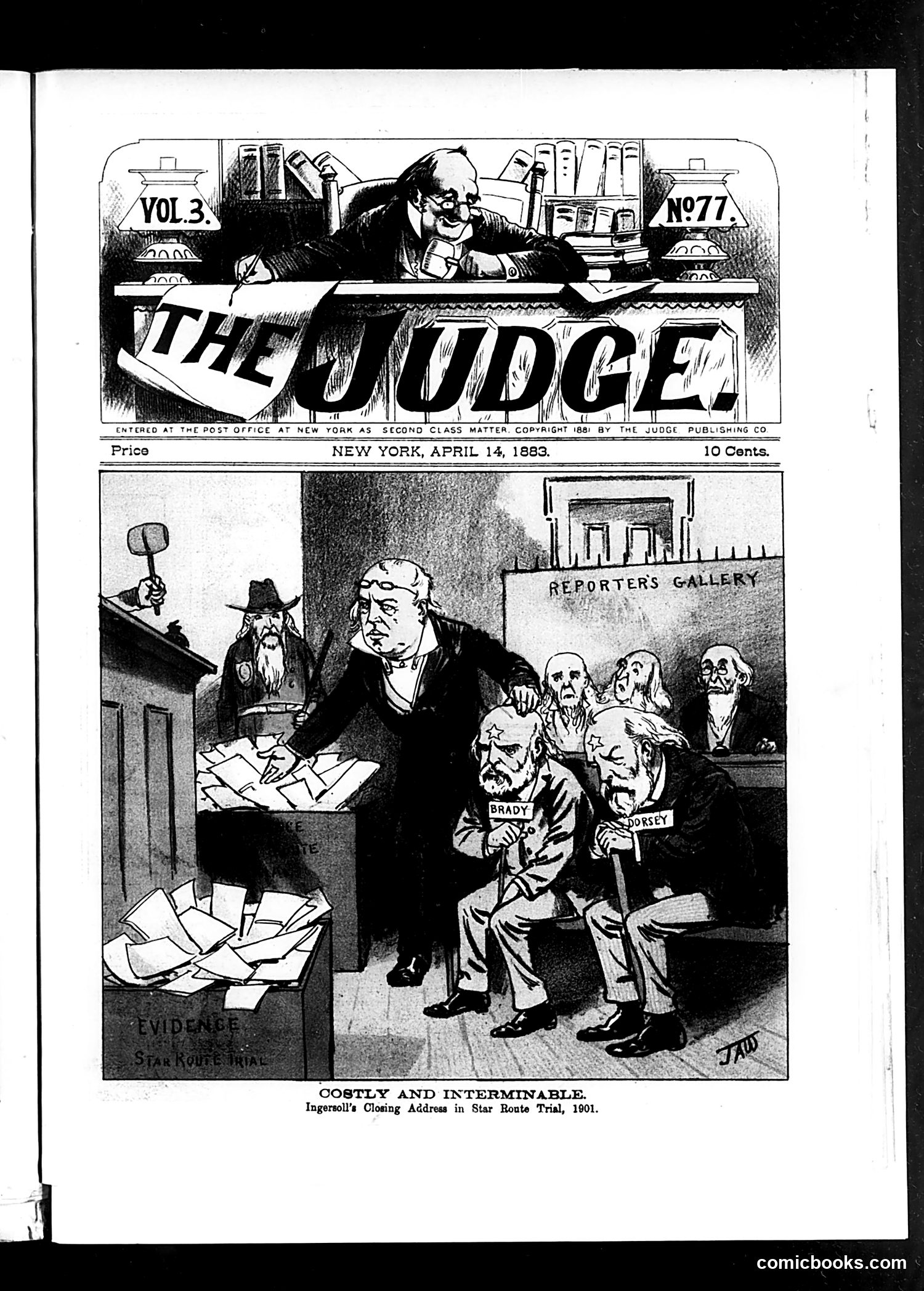 Judge — April 14, 1883 — page 1: Judge, 1883-04-14