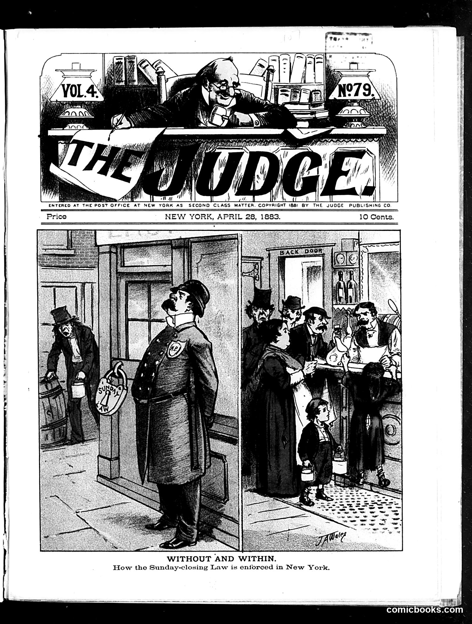 Judge — April 28, 1883 — page 1: Judge, 1883-04-28