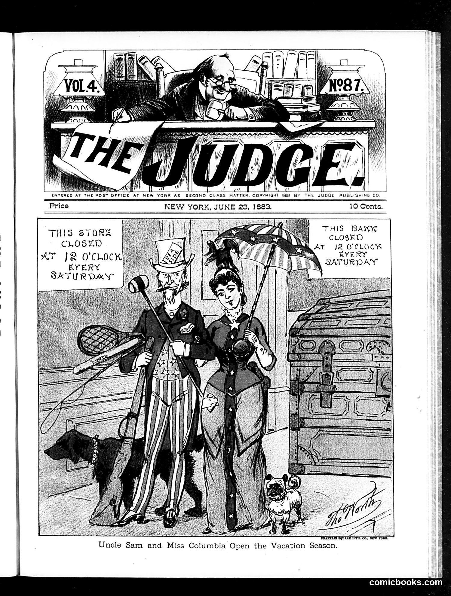 Judge — June 23, 1883 — page 1: Judge, 1883-06-23