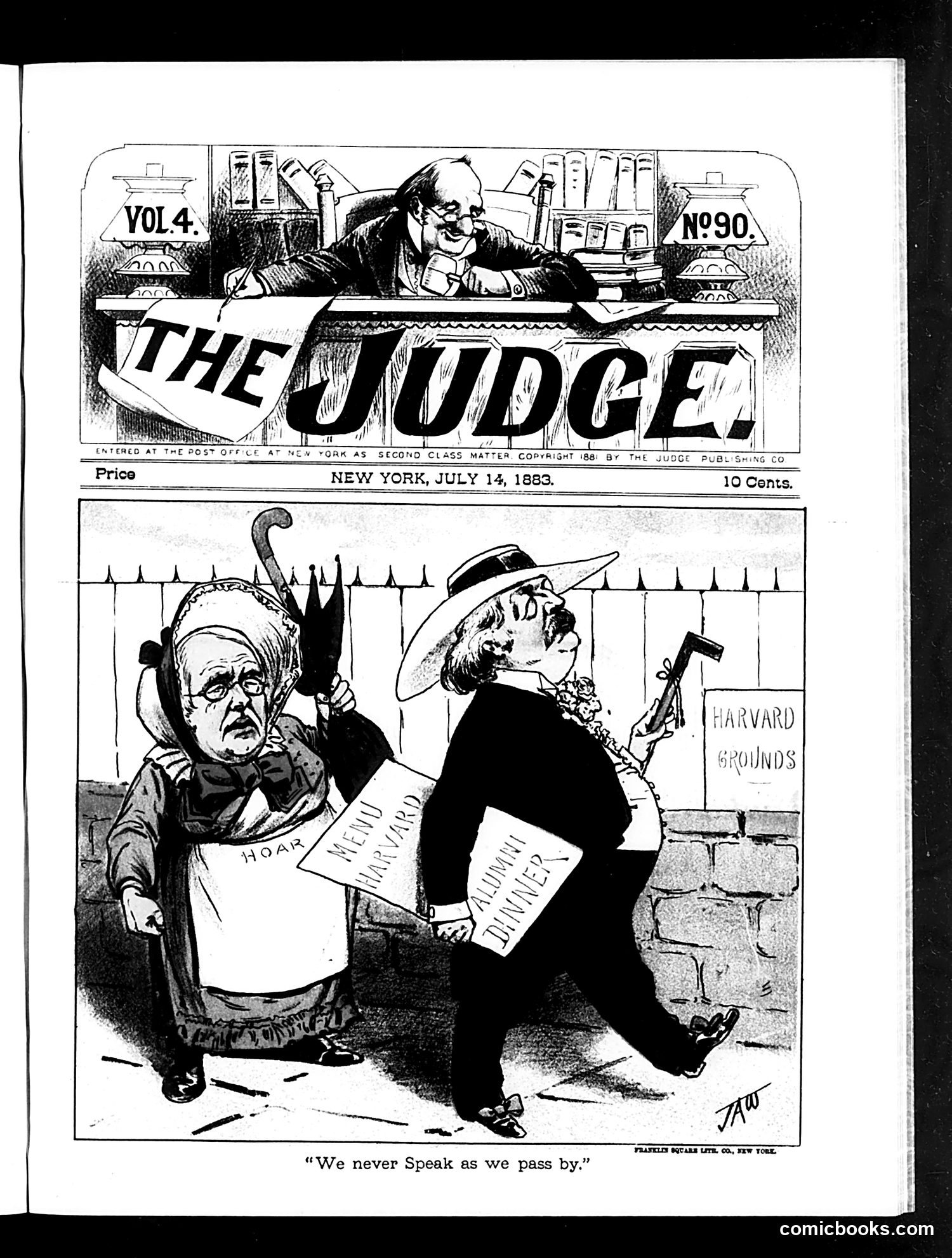 Judge — July 14, 1883 — page 1: Judge, 1883-07-14