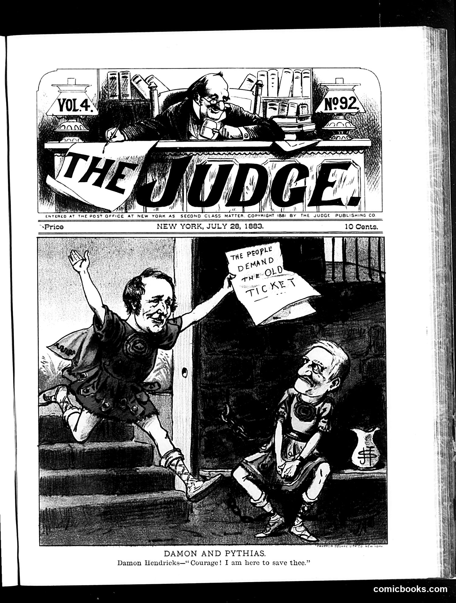 Judge — July 28, 1883 — page 1: Judge, 1883-07-28