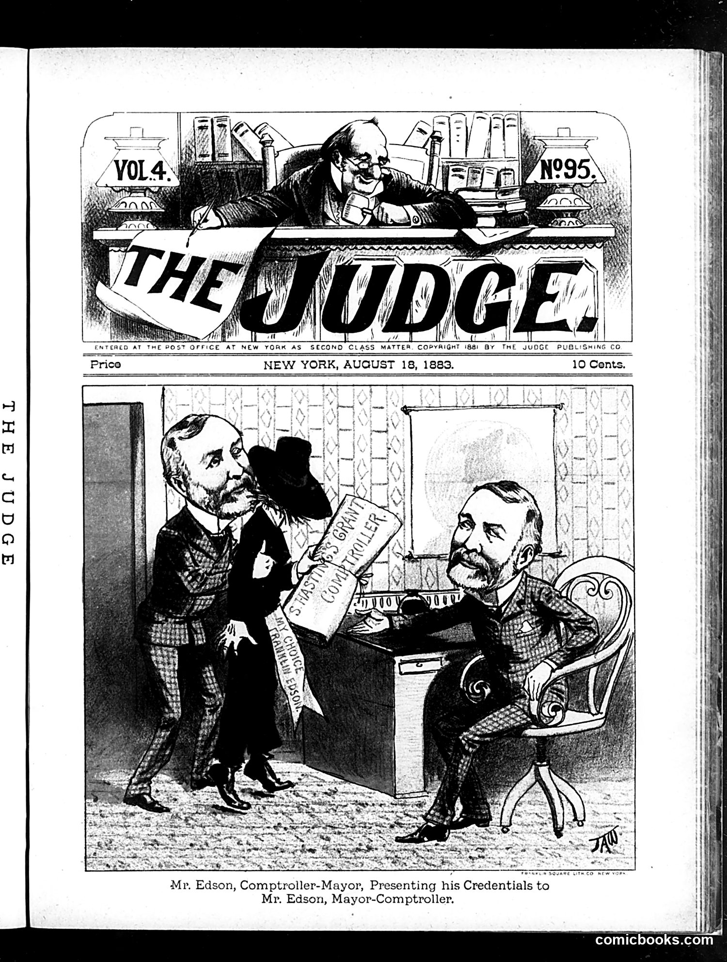 Judge — August 18, 1883 — page 1: Judge, 1883-08-18