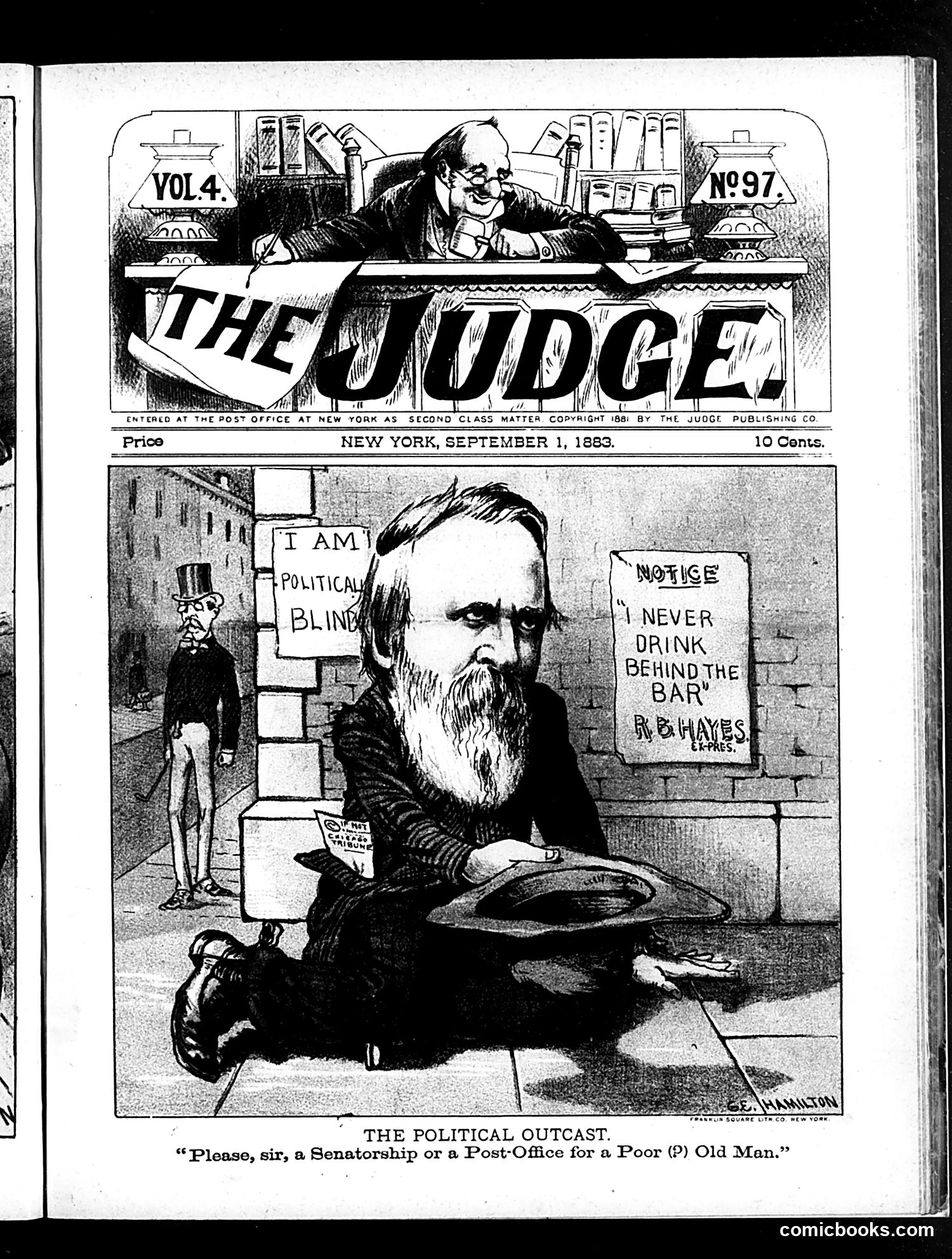 Judge — September 1, 1883 — page 1: Judge, 1883-09-01
