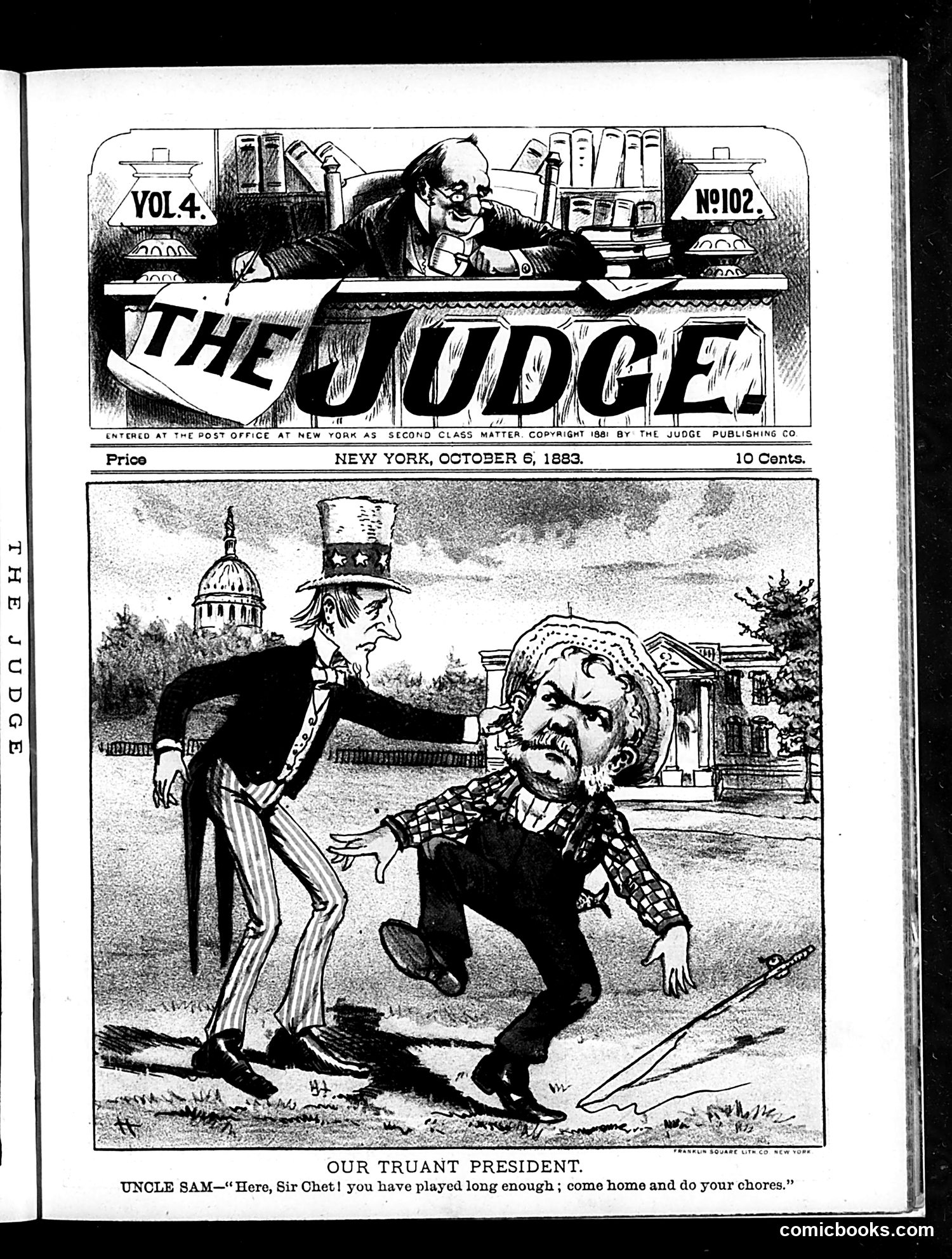 Judge — October 6, 1883 — page 1: Judge, 1883-10-06