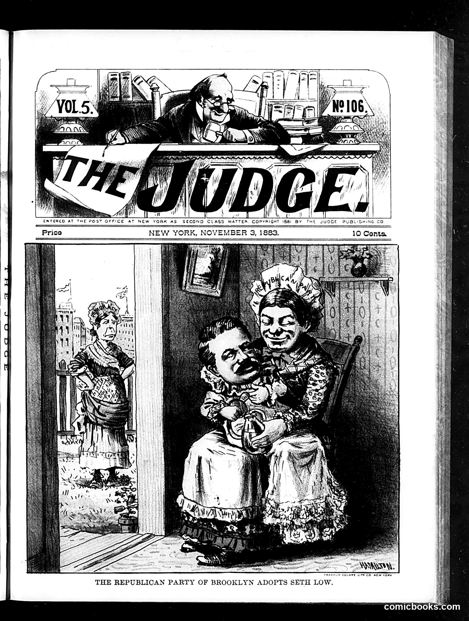 Judge — November 3, 1883 — page 1: Judge, 1883-11-03