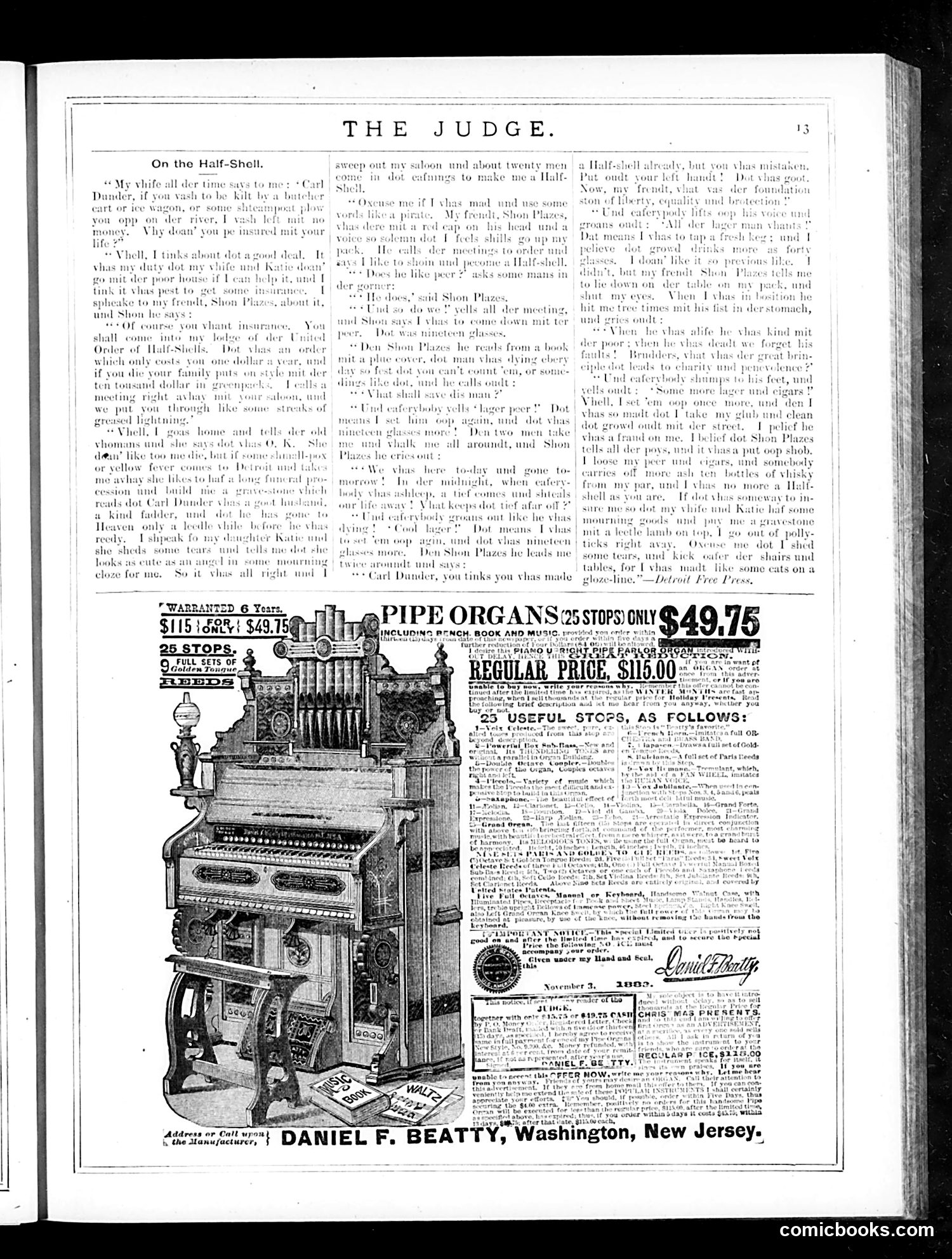 Judge — November 3, 1883 — page 13