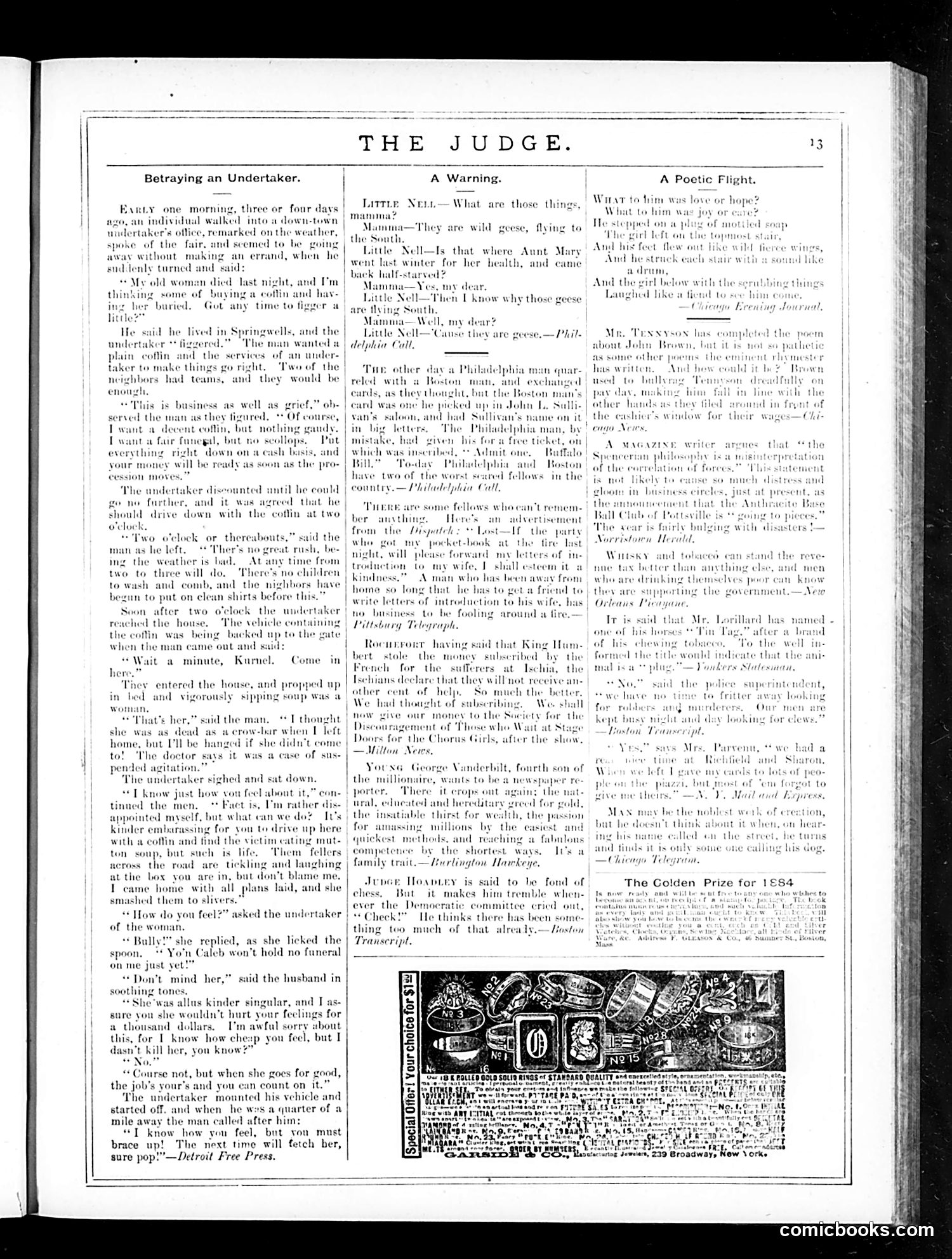 Judge — November 10, 1883 — page 13