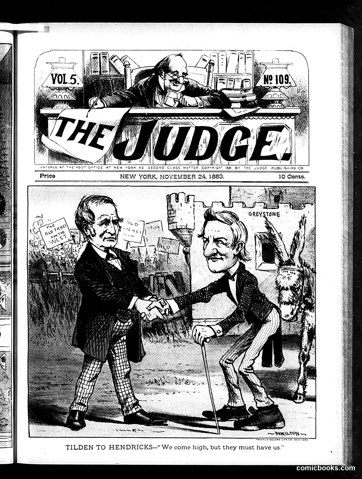Judge — November 24, 1883 — page 1: Judge, 1883-11-24