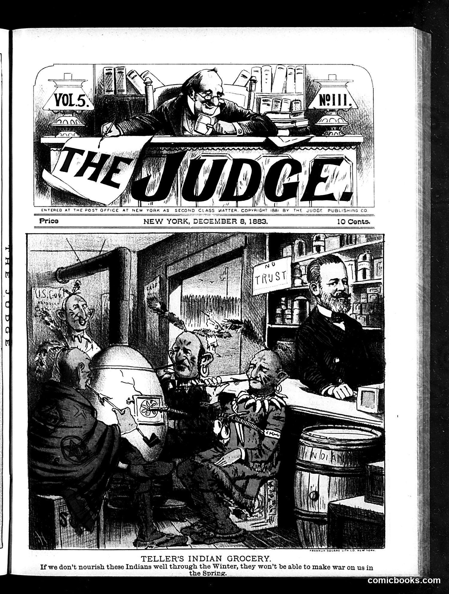 Judge — December 8, 1883 — page 1: Judge, 1883-12-08