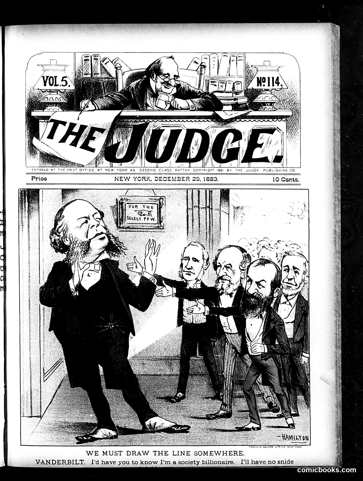 Judge — December 29, 1883 — page 1: Judge, 1883-12-29