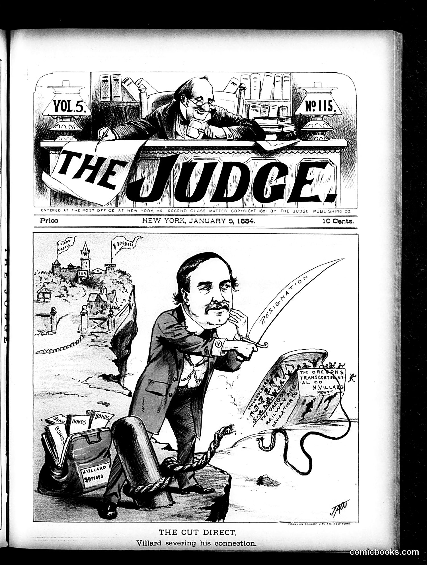Judge — January 5, 1884 — page 1: Judge, 1884-01-05