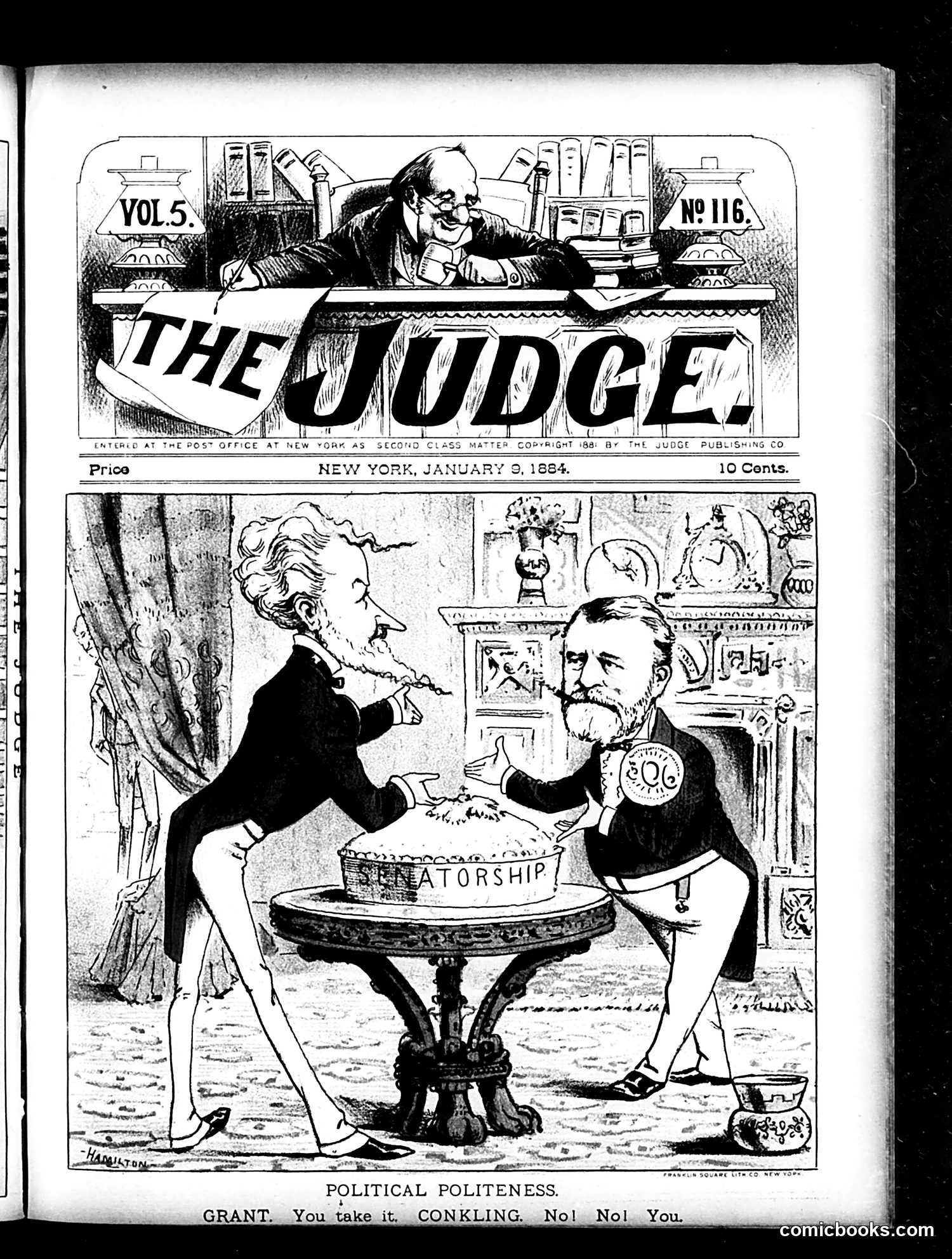 Judge — January 12, 1884 — page 1: Judge, 1884-01-12