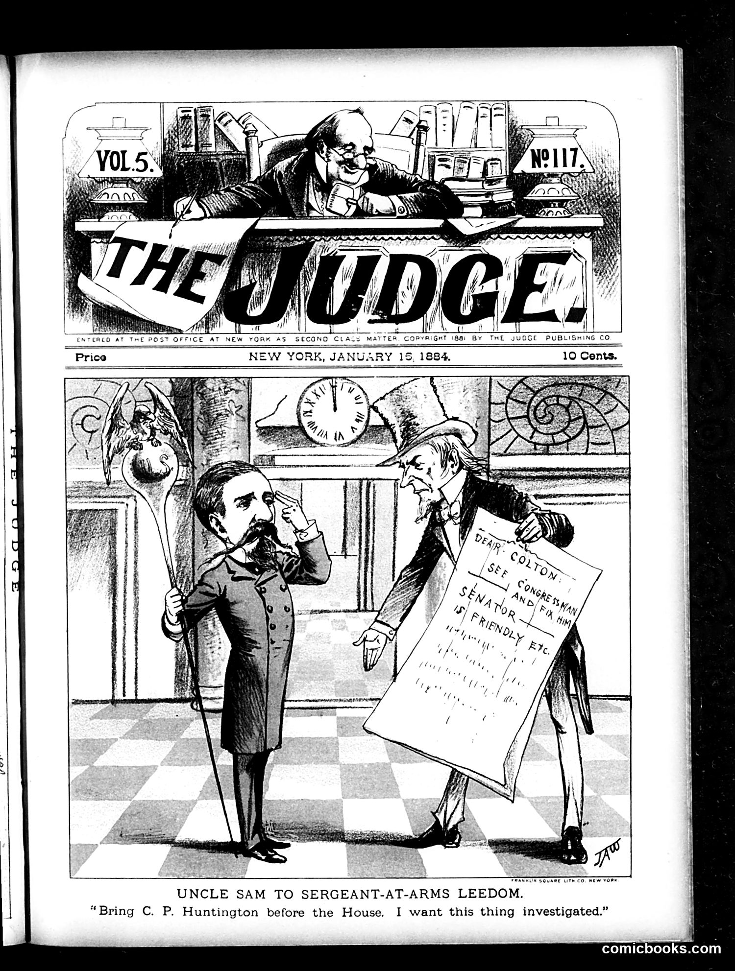 Judge — January 16, 1884 — page 1: Judge, 1884-01-16