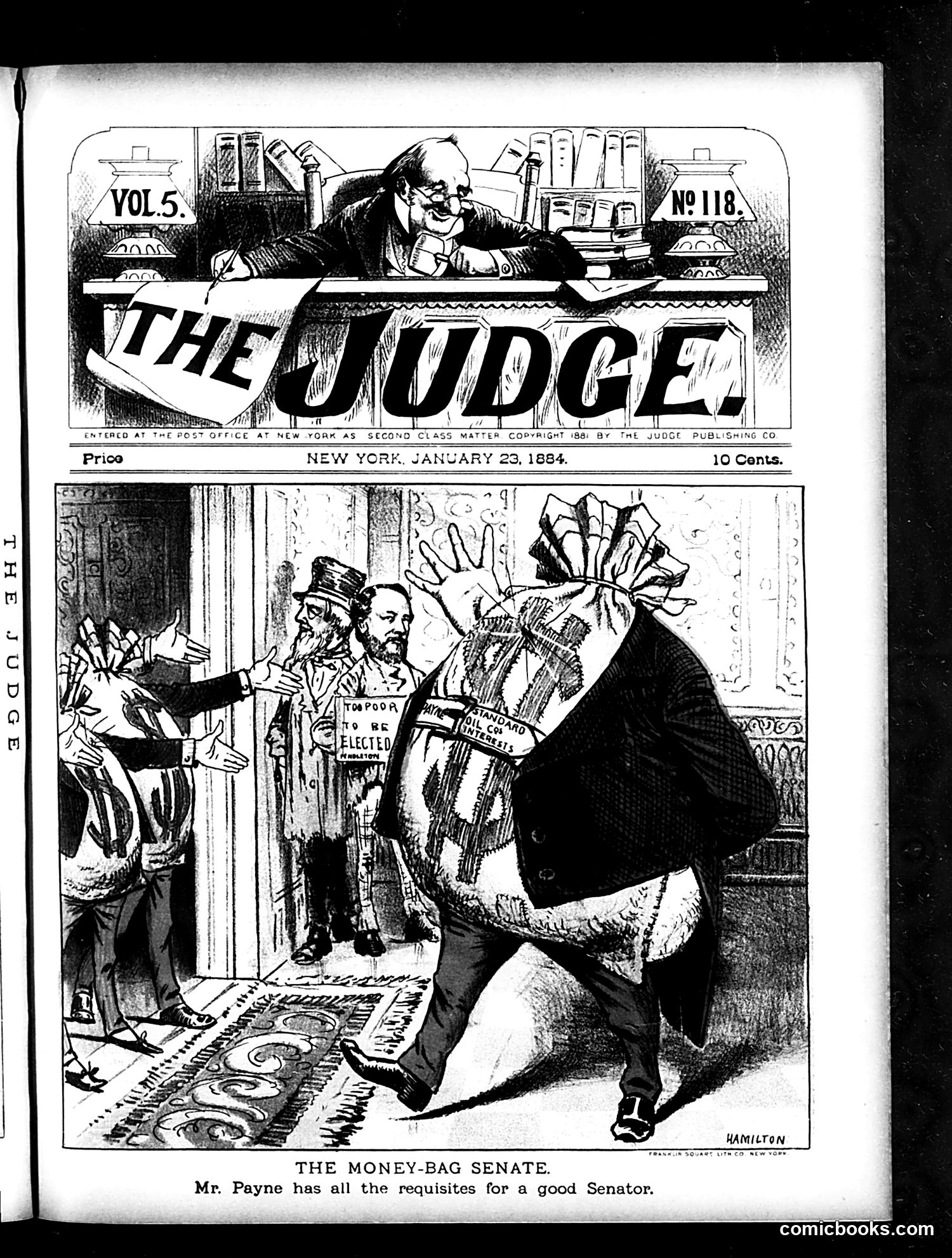 Judge — January 23, 1884 — page 1: Judge, 1884-01-23