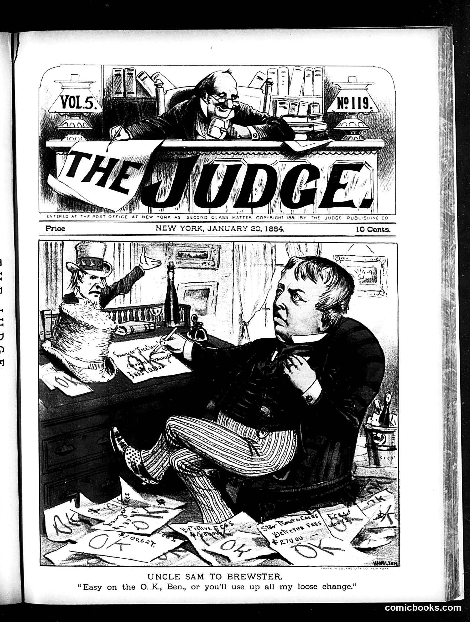 Judge — January 30, 1884 — page 1: Judge, 1884-01-30