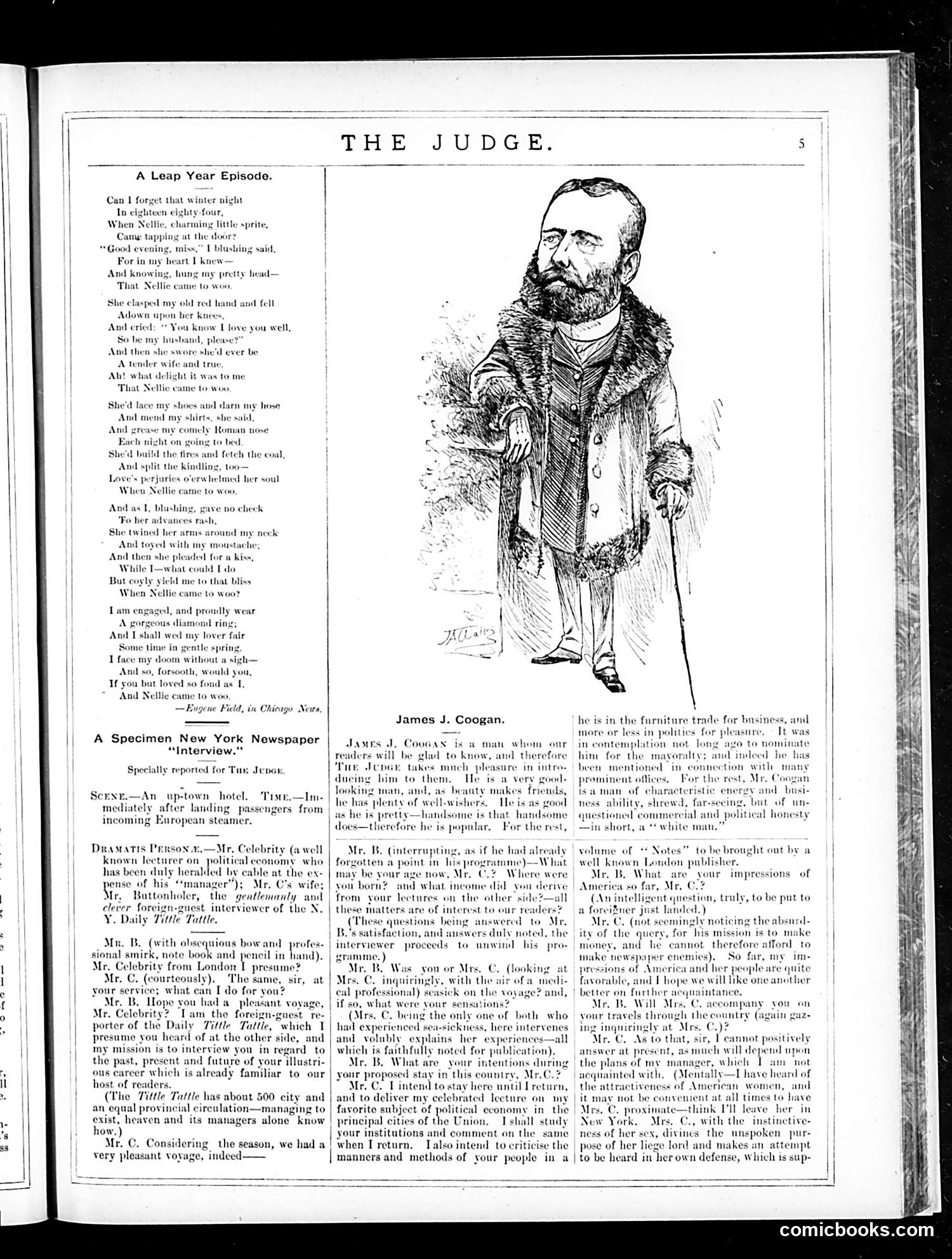 Judge — February 9, 1884 — page 5: Judge, 1884-02-09