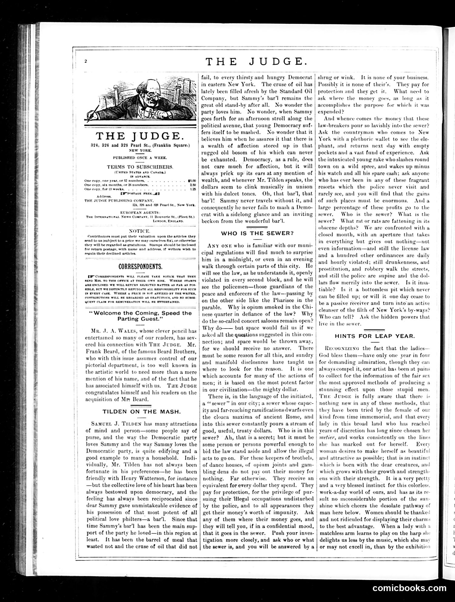 Judge — March 1, 1884 — page 2: Judge, 1884-03-01