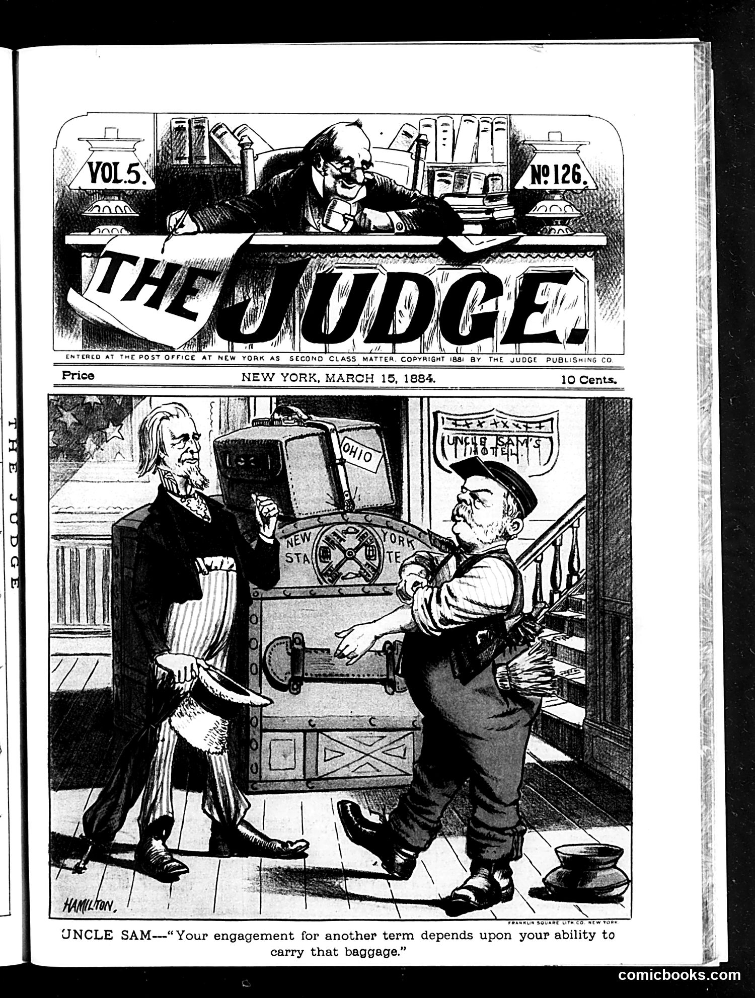 Judge — March 15, 1884 — page 1: Judge, 1884-03-15