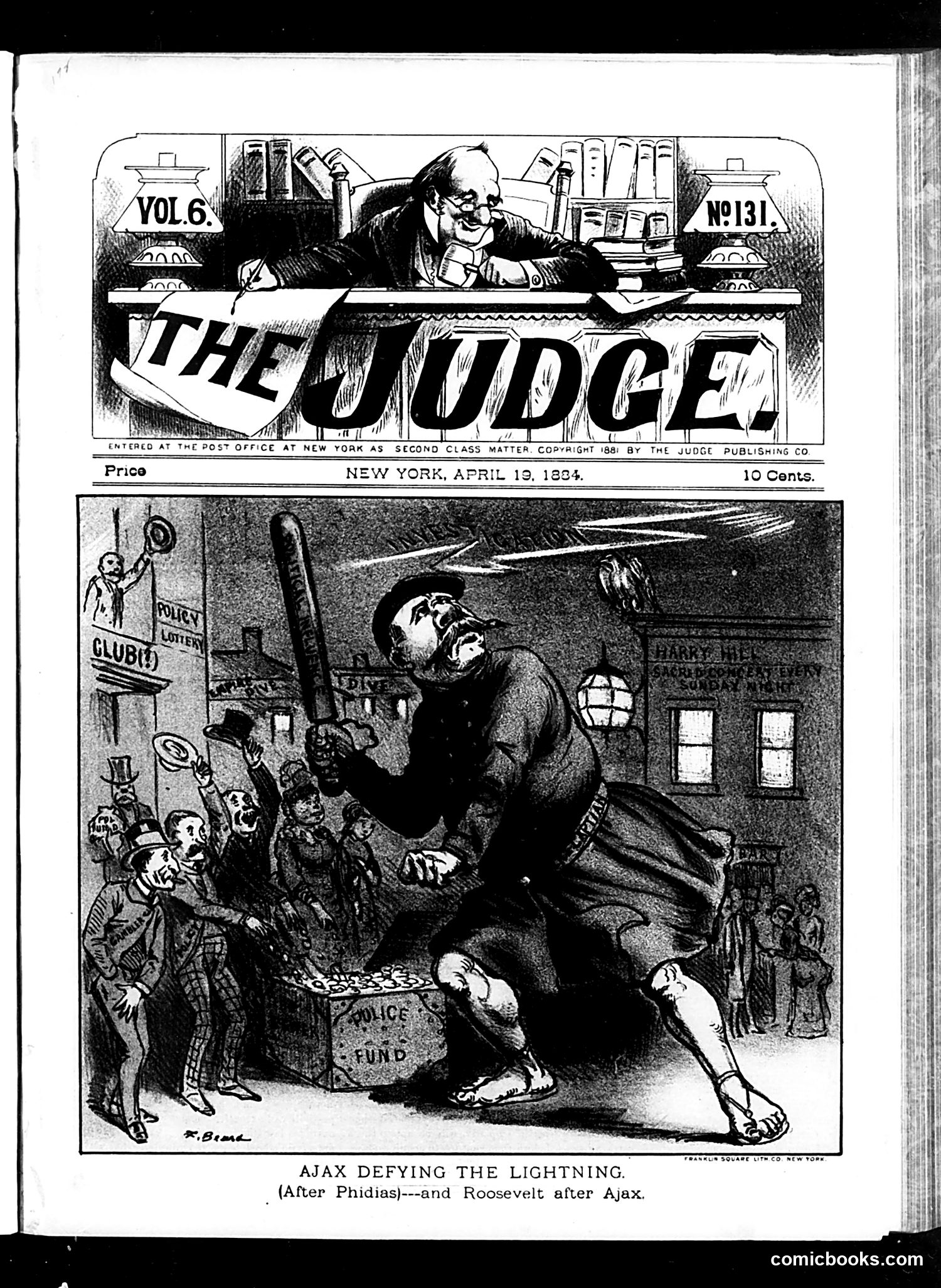 Judge — April 19, 1884 — page 1: Judge, 1884-04-19