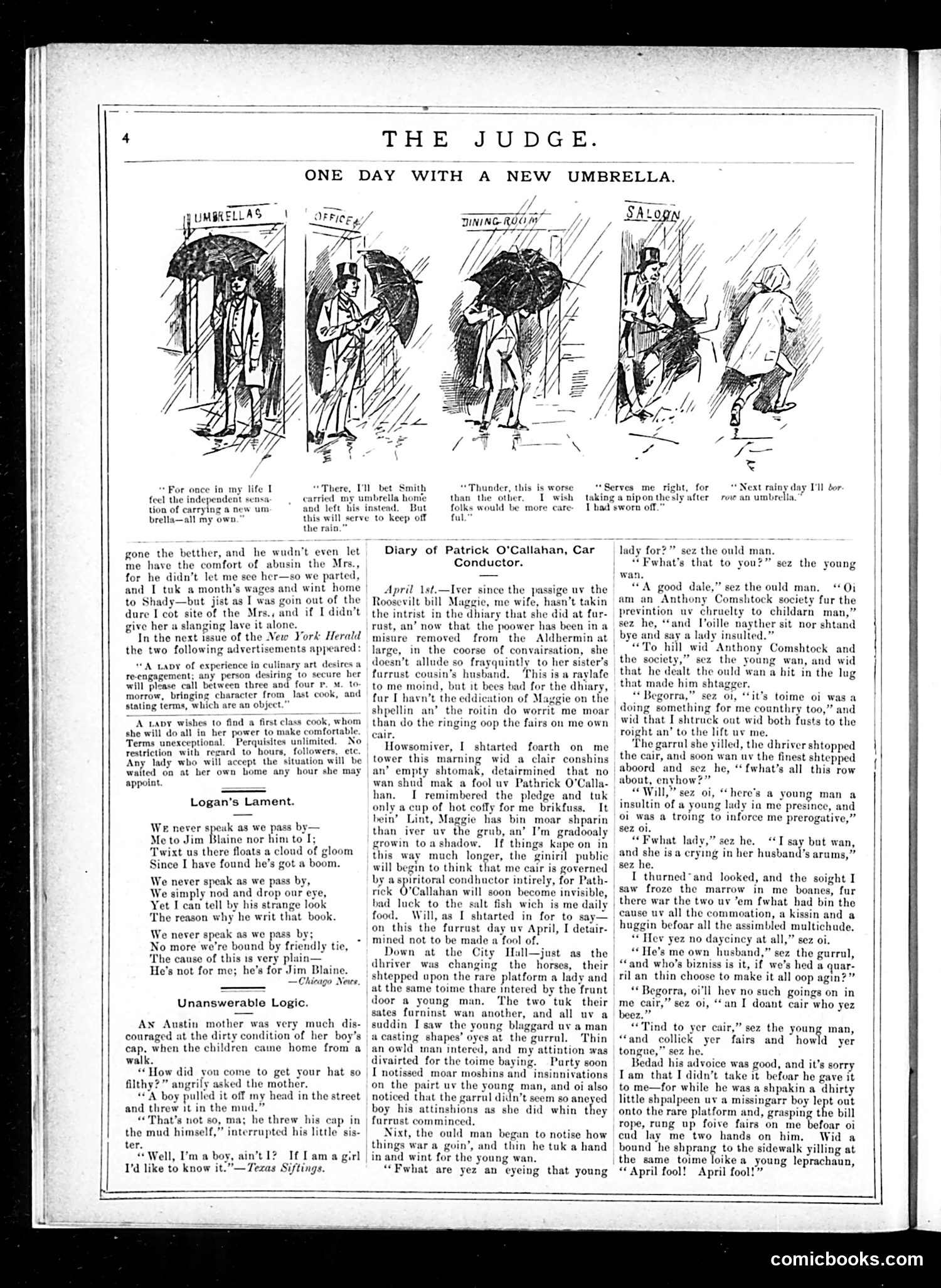 Judge — April 26, 1884 — page 4: Judge, 1884-04-26