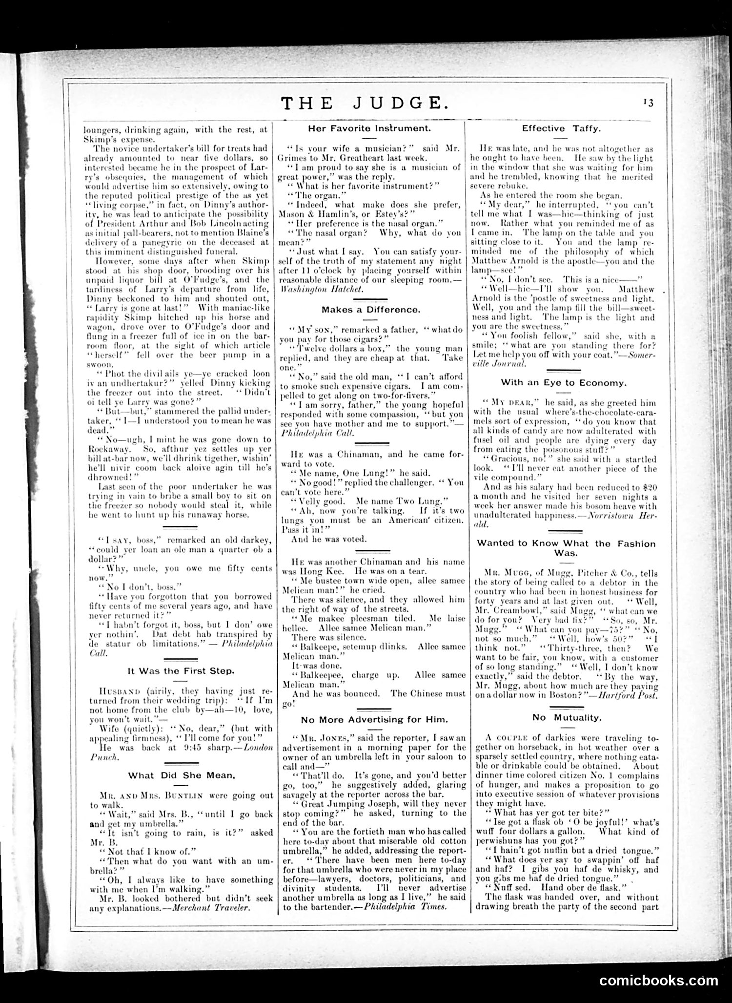 Judge — May 31, 1884 — page 13