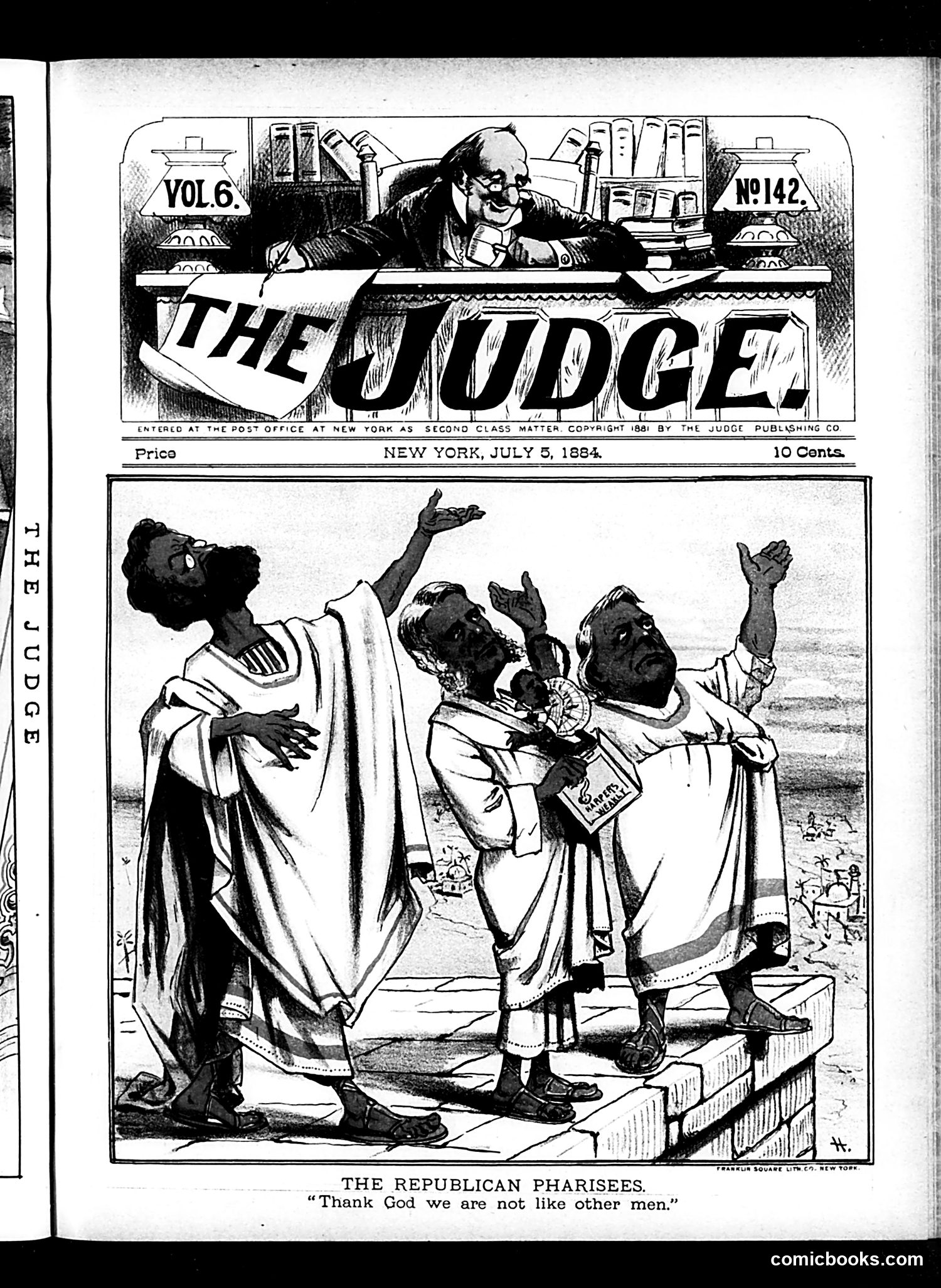 Judge — July 5, 1884 — page 1: Judge, 1884-07-05