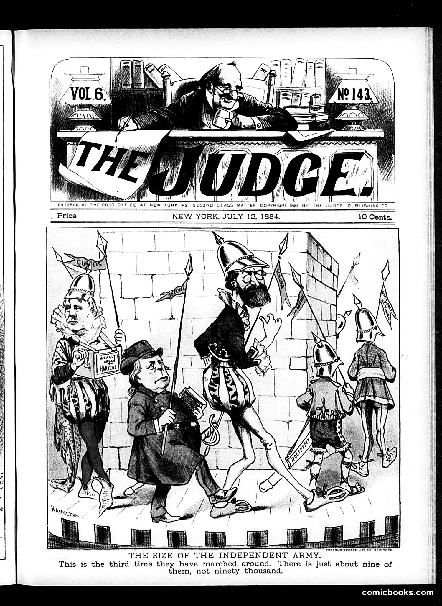 Judge — July 12, 1884 — page 1: Judge, 1884-07-12
